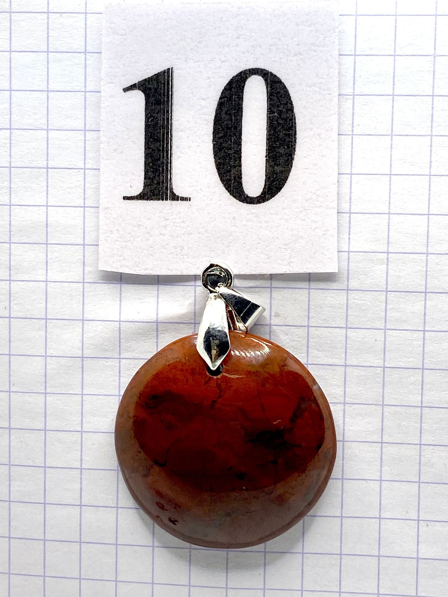 pendentif JASPE ROUGE