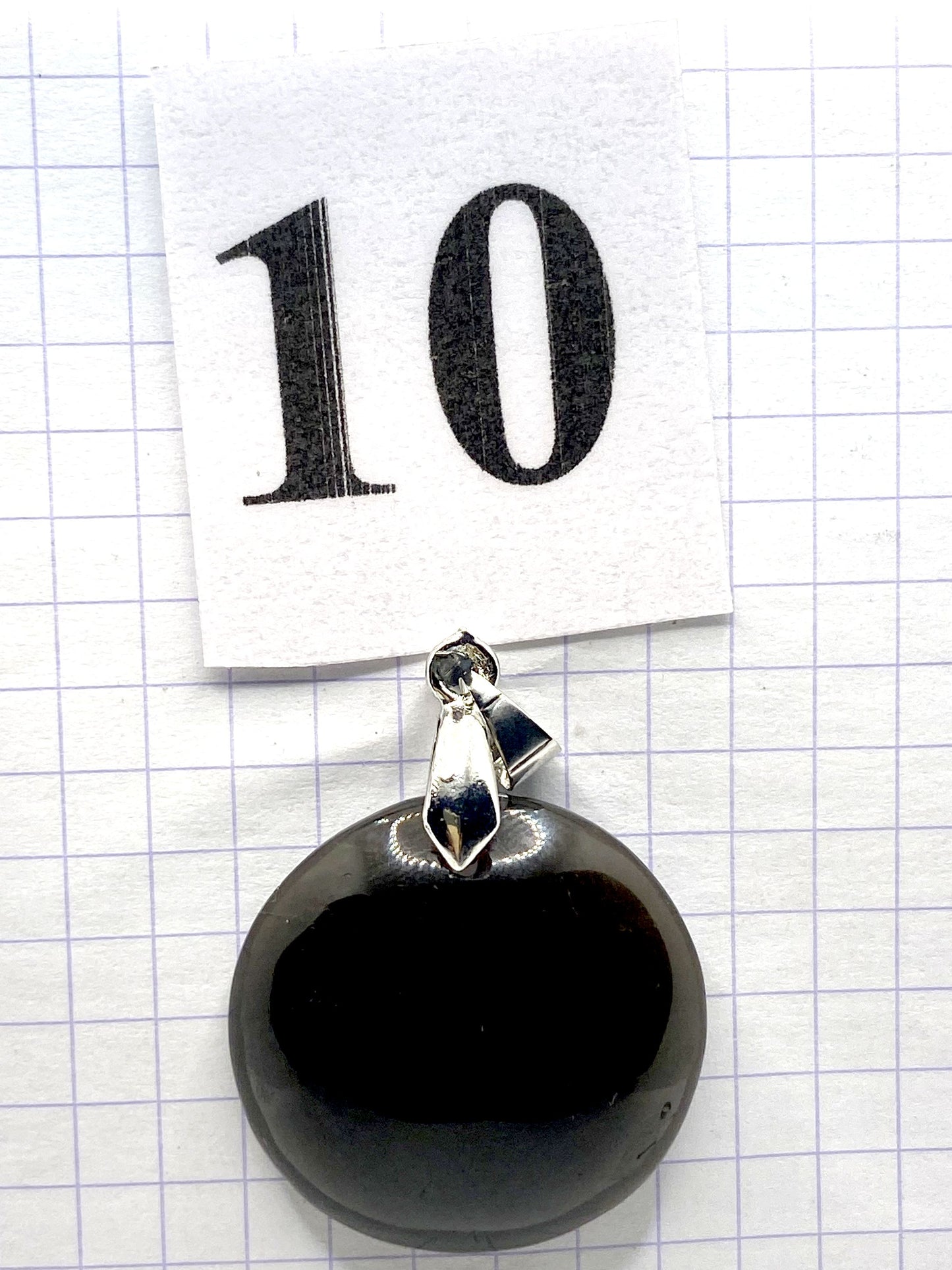 pendentif QUARTZ FUME