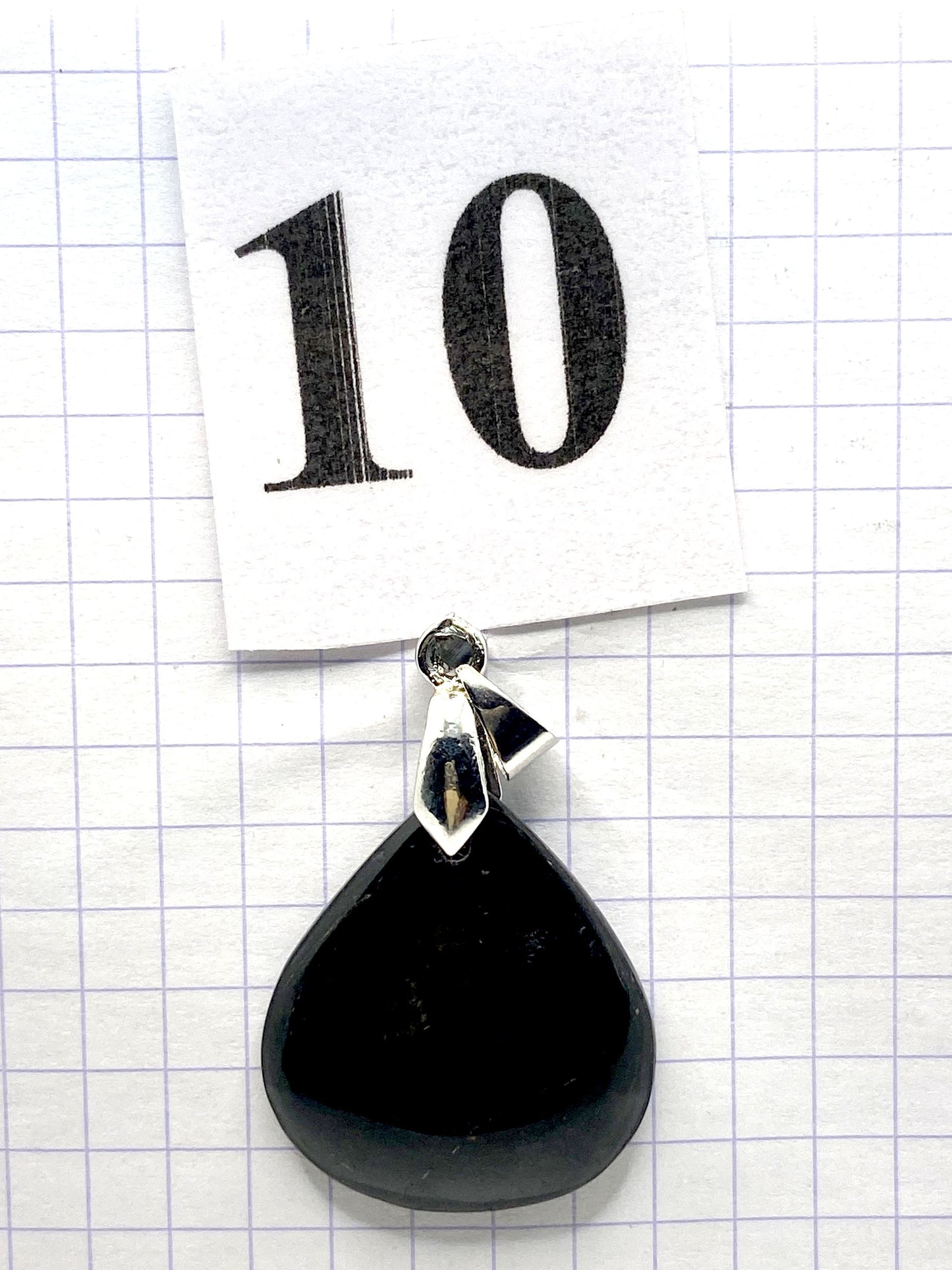 pendentif JASPE NOIR