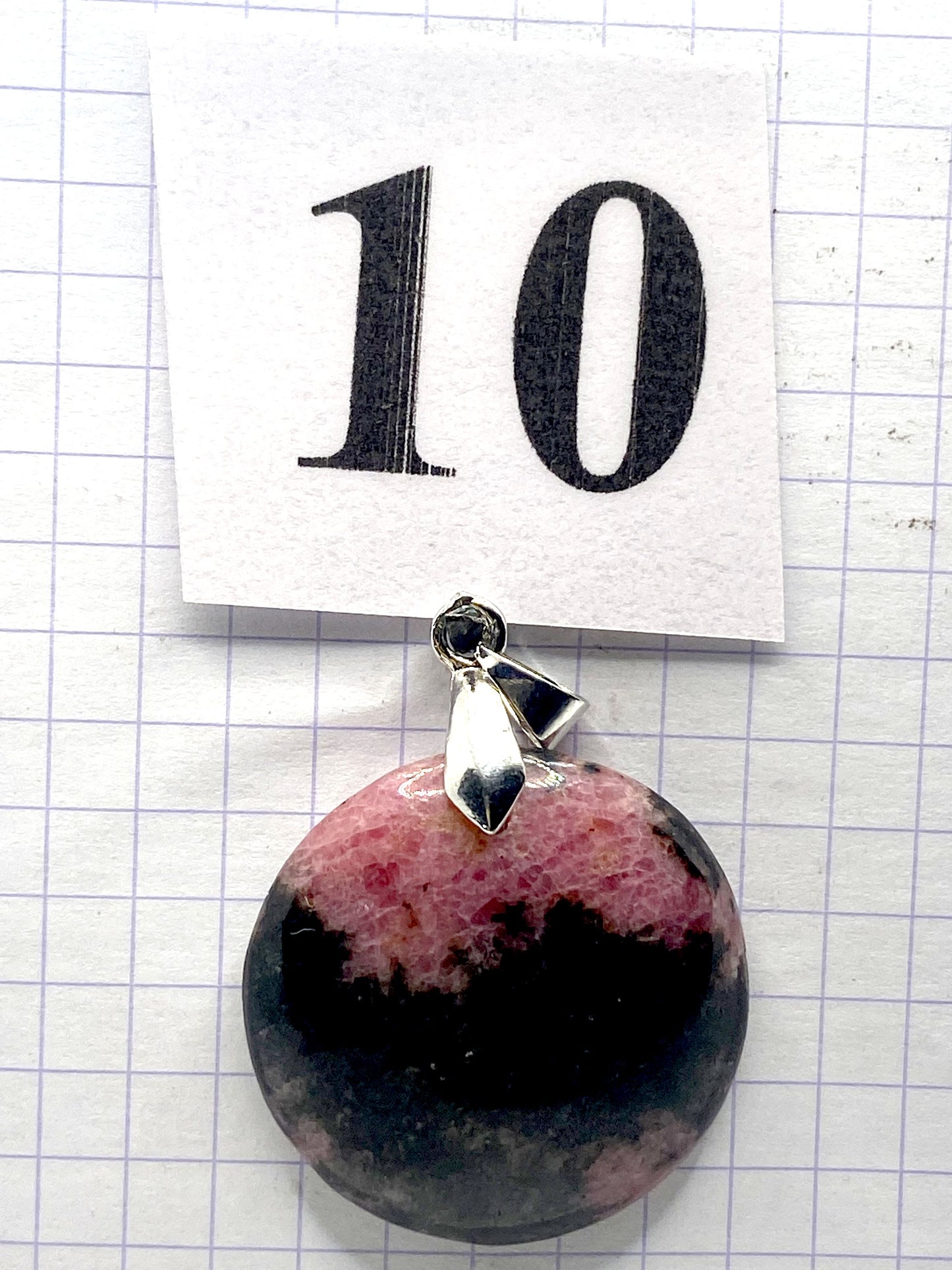 pendentif RHODONITE
