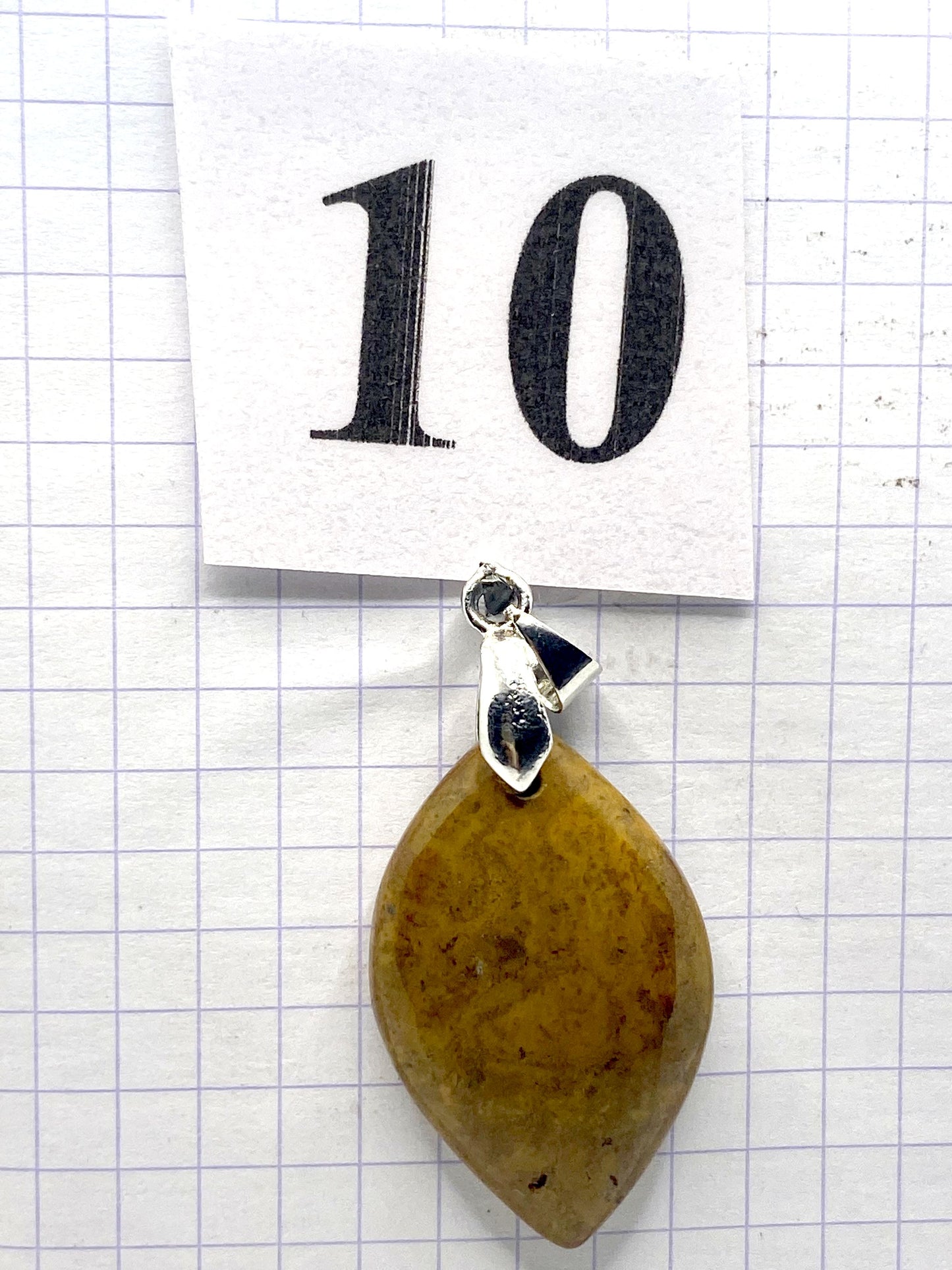 pendentif JASPE JAUNE