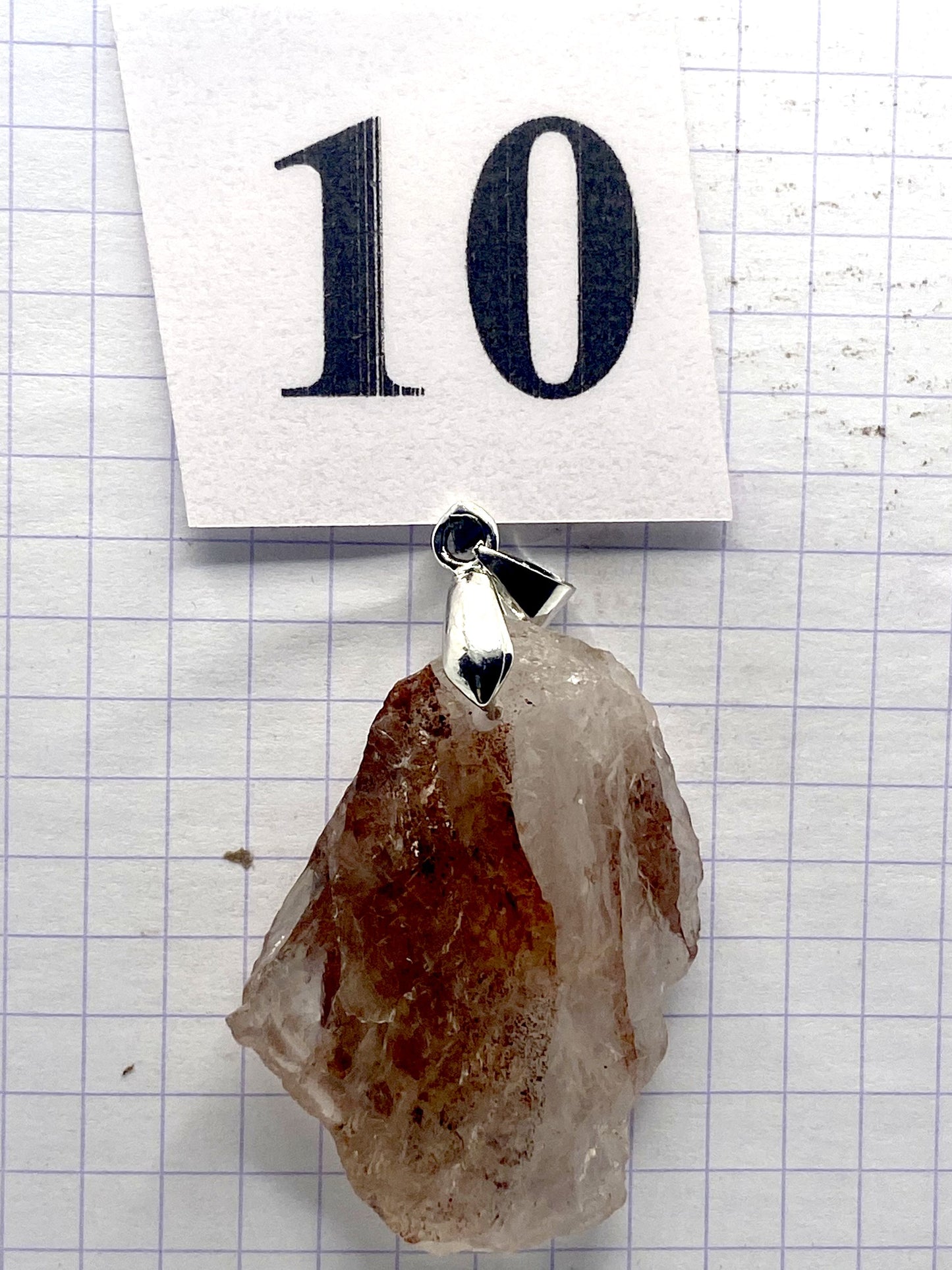 BRUTE QUARTZ HEMATOIDE ROUGE