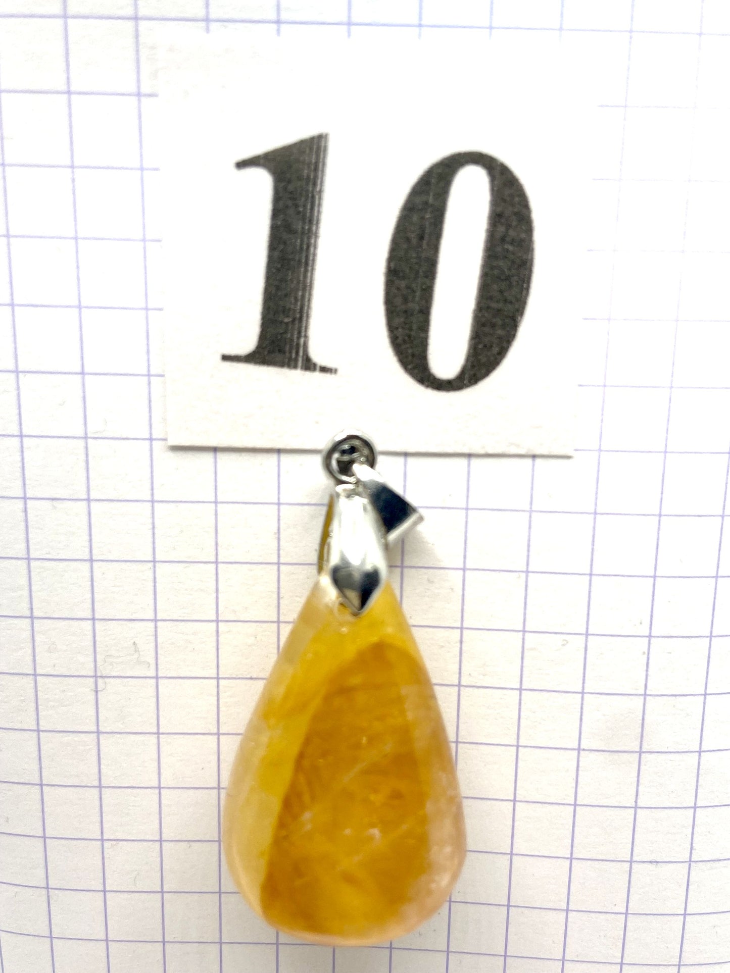 GOUTTE QUARTZ HEMATOIDE JAUNE