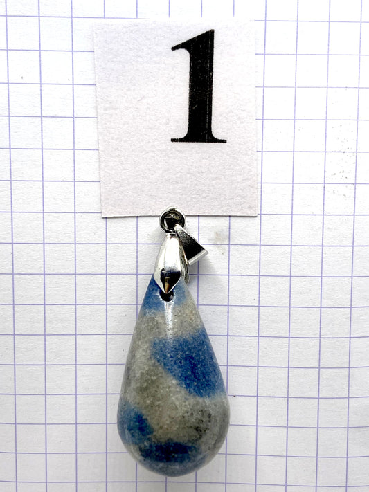 GOUTTE QUARTZ BLEU