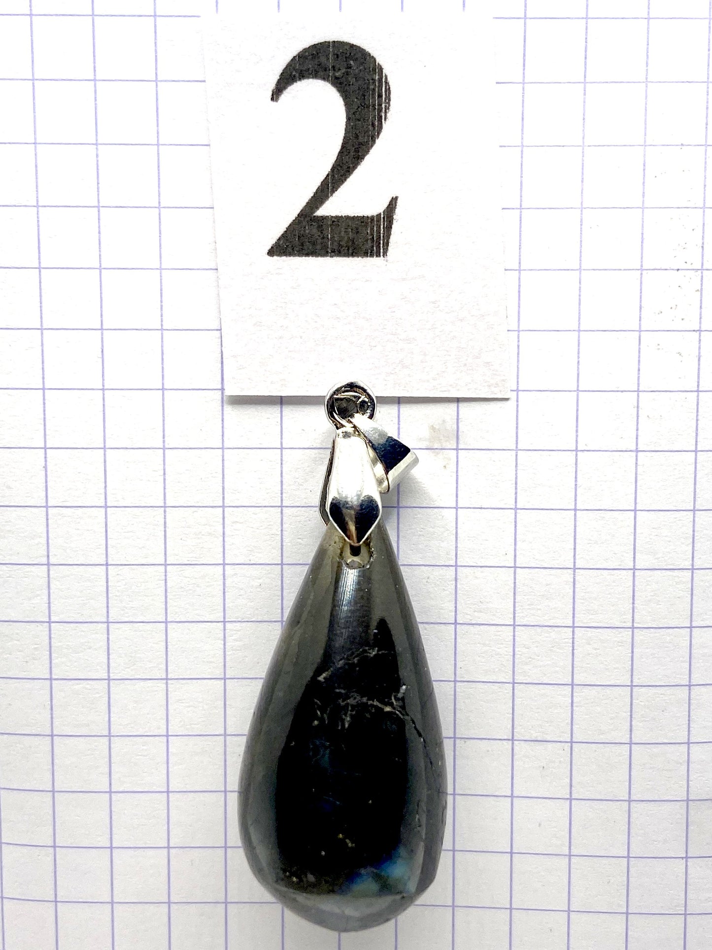 GOUTTE LABRADORITE BLEUE