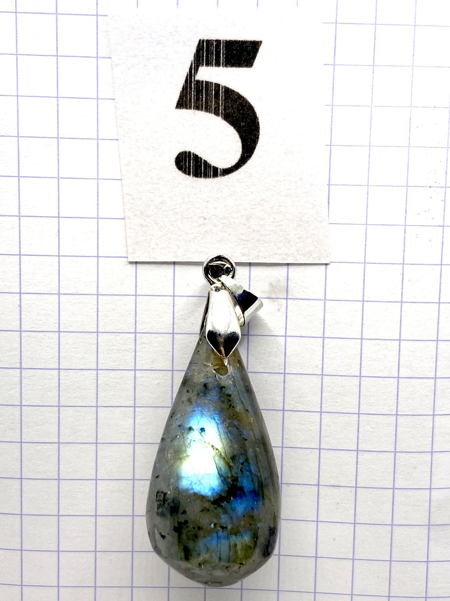 GOUTTE LABRADORITE BLEUE