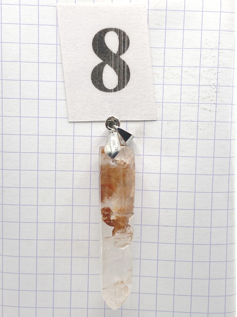 PRISME QUARTZ HEMATOIDE ROUGE