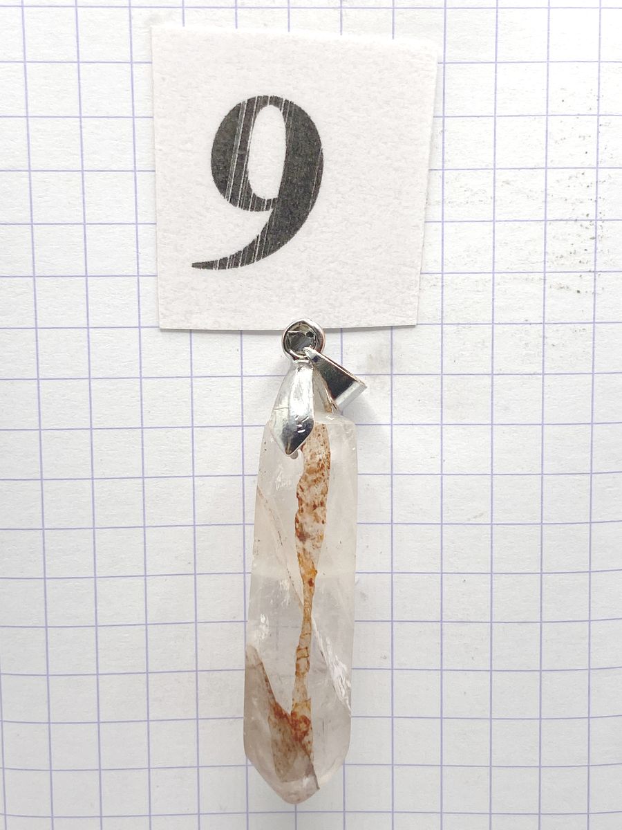 PRISME QUARTZ HEMATOIDE ROUGE