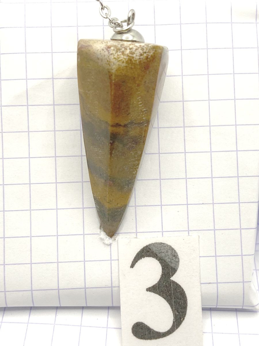 PENDULE JASPE JAUNE