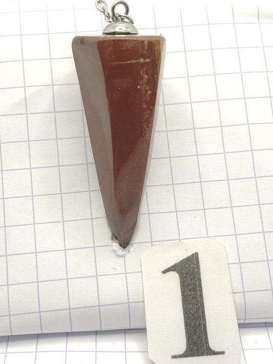 PENDULE JASPE ROUGE