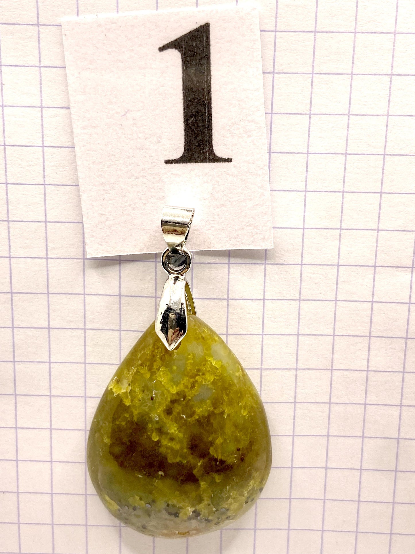 pendentif OPALE VERTE