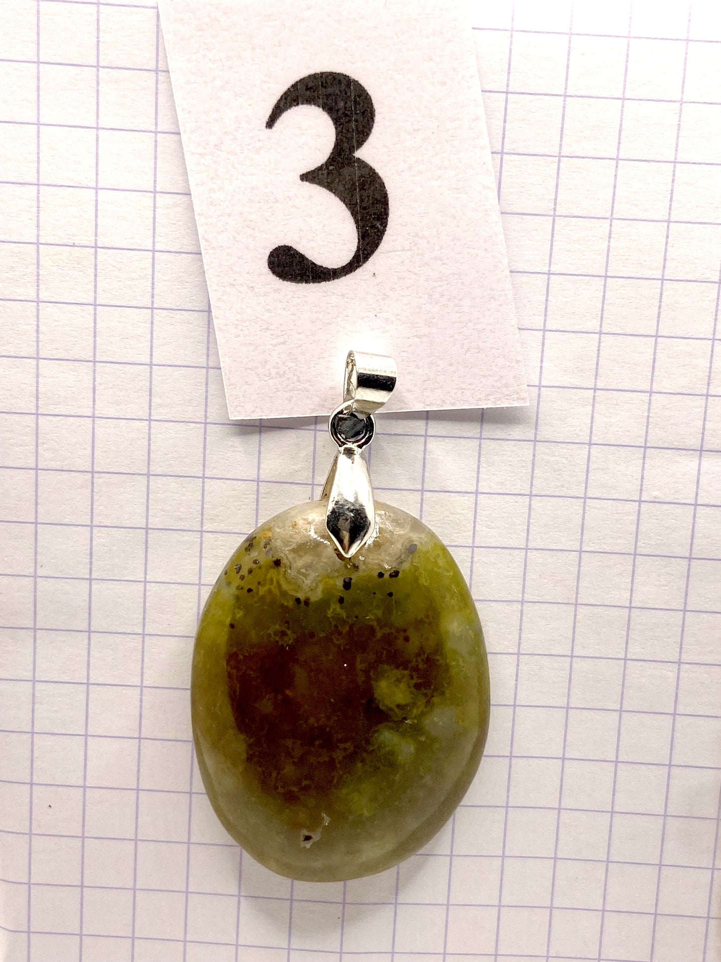 pendentif OPALE VERTE