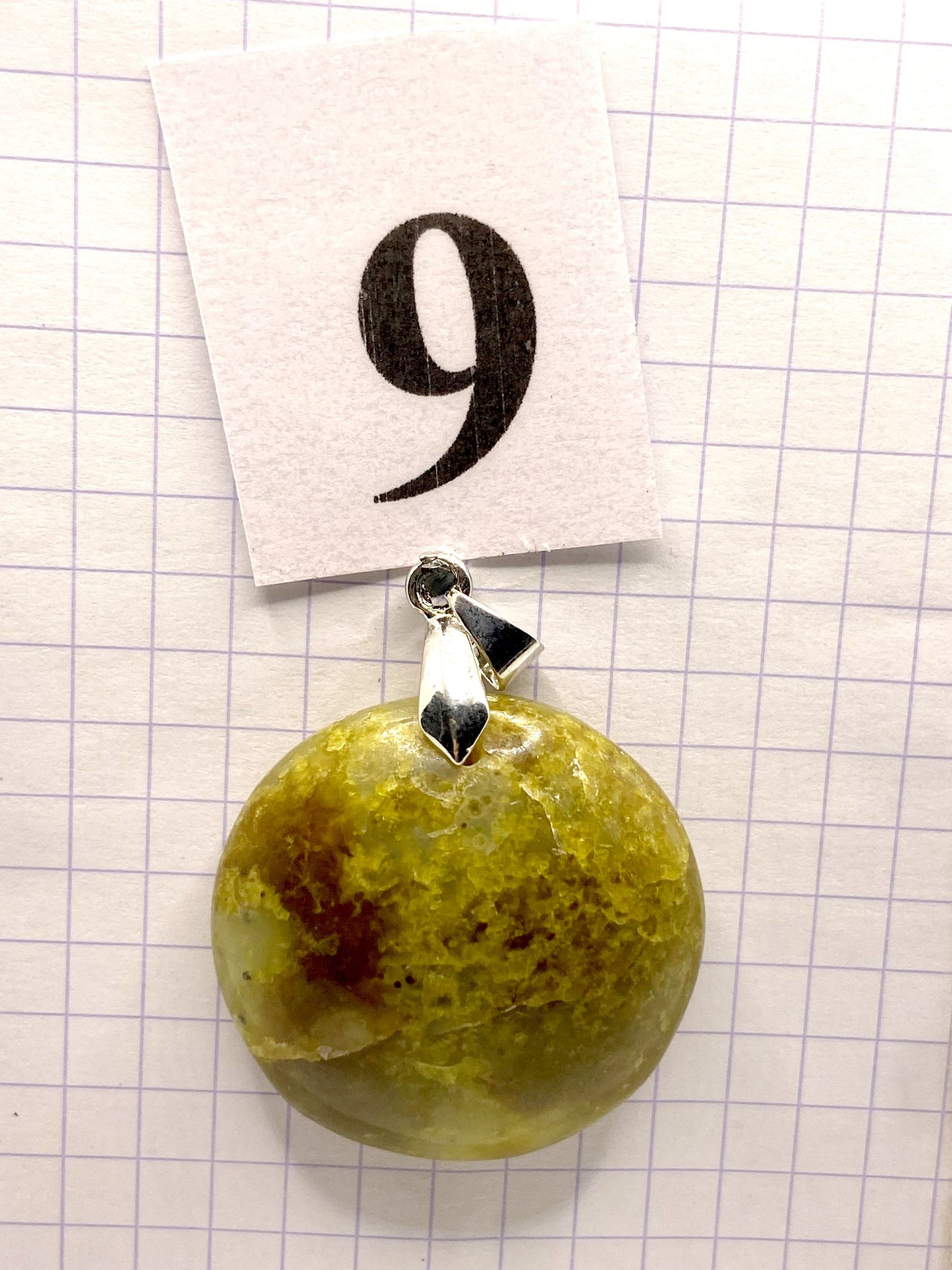 pendentif OPALE VERTE