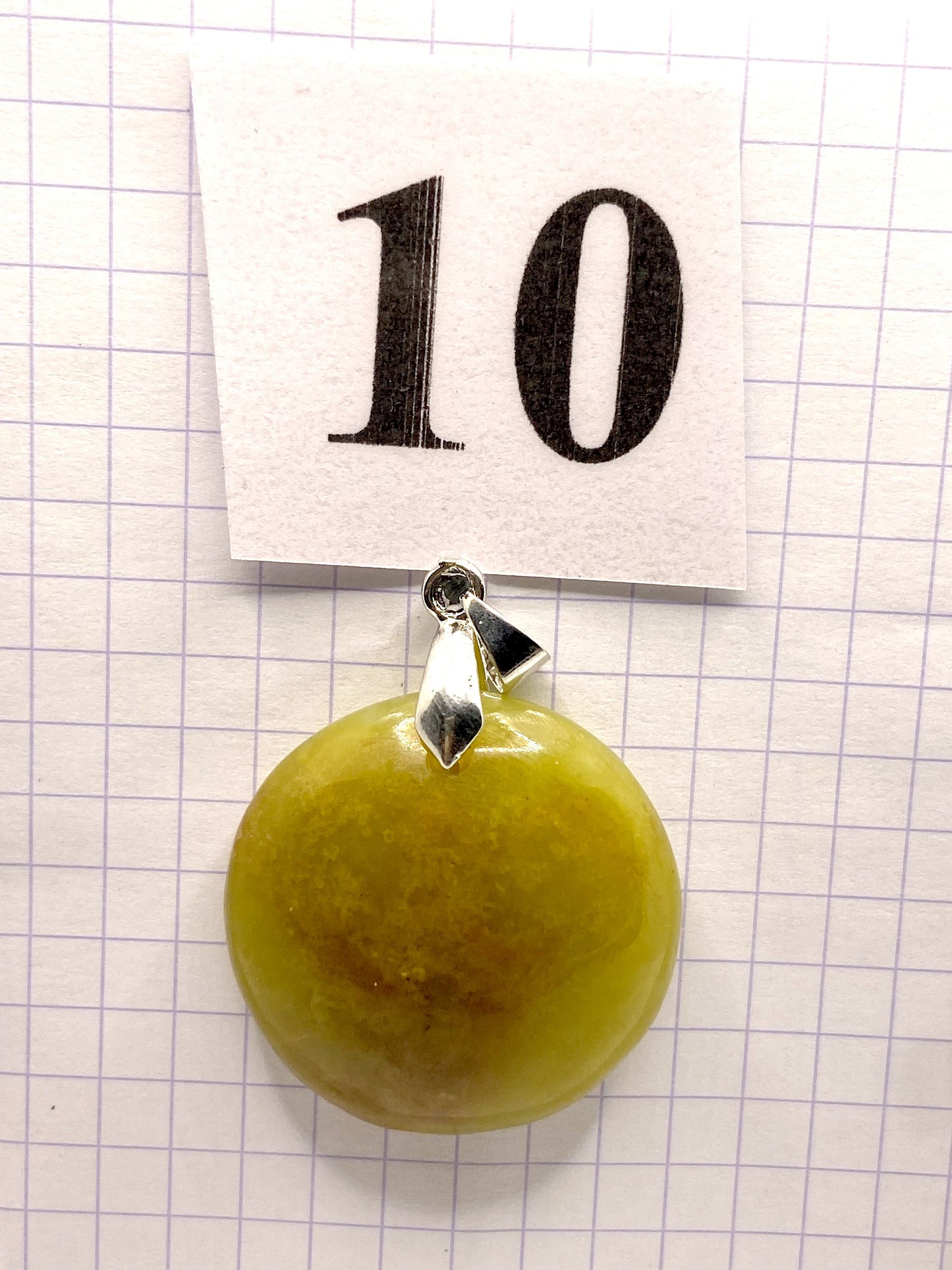 pendentif OPALE VERTE