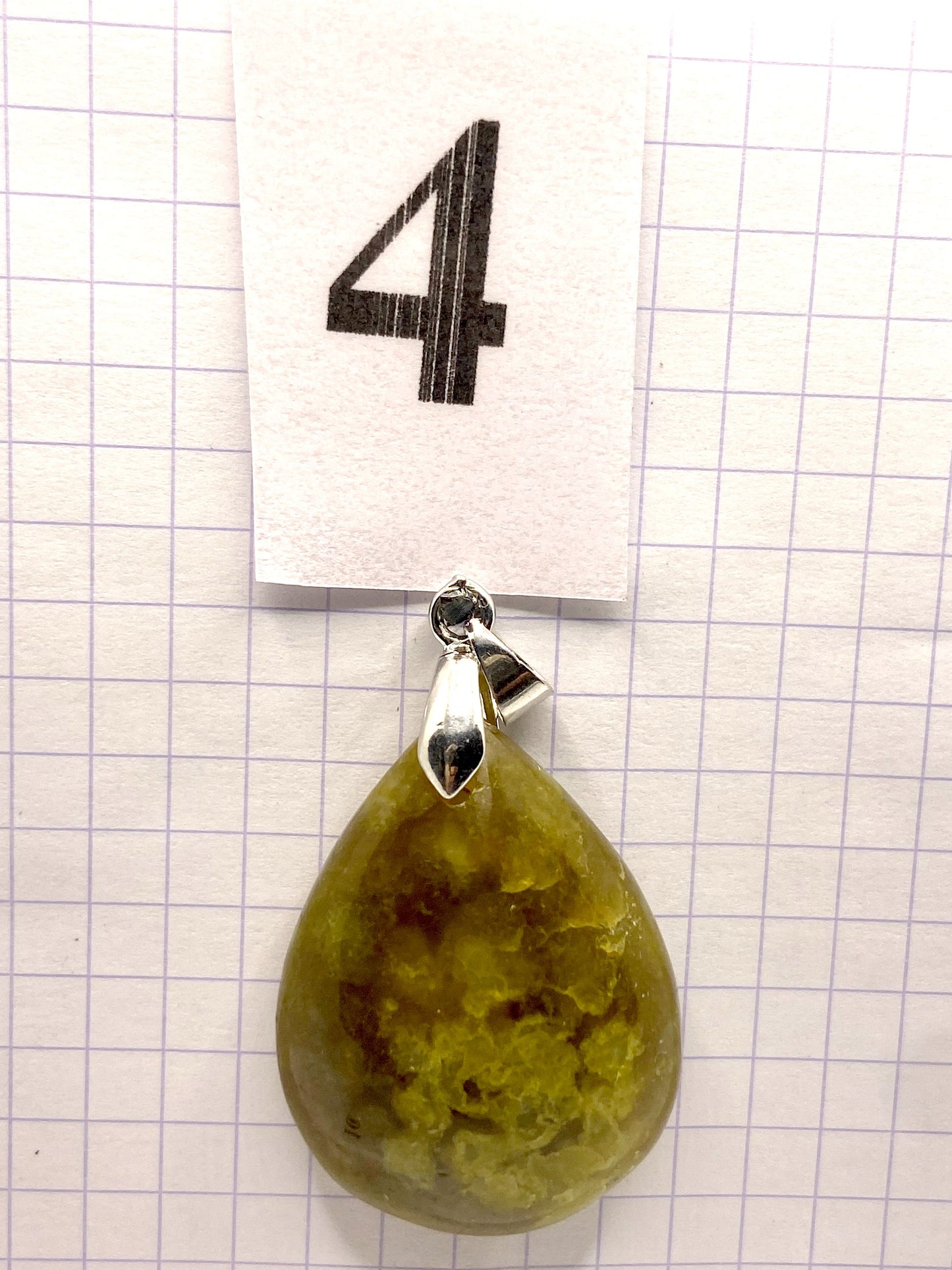 pendentif OPALE VERTE