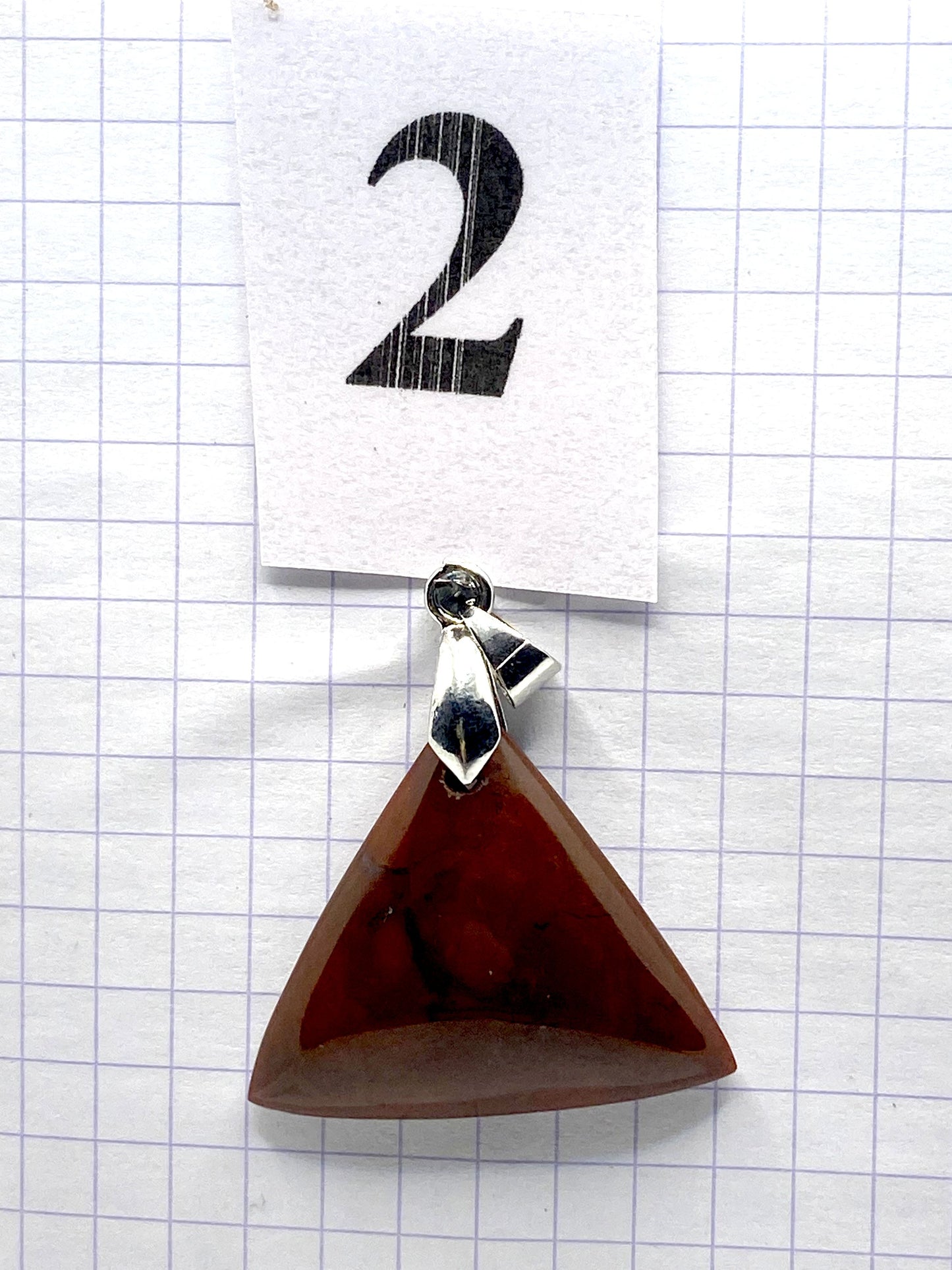 pendentif JASPE ROUGE