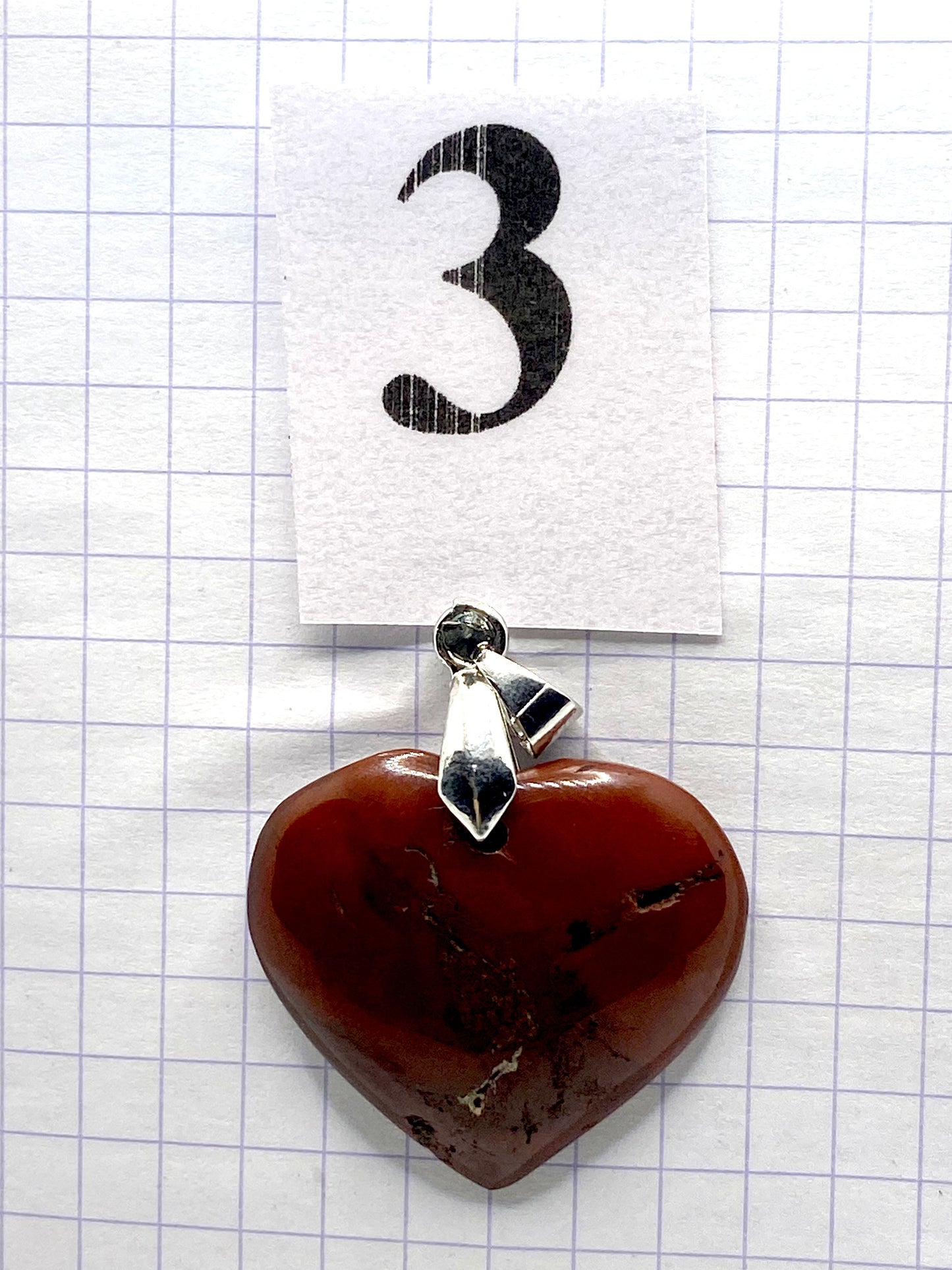 pendentif JASPE ROUGE