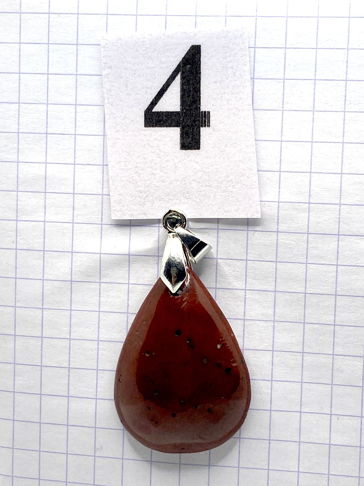 pendentif JASPE ROUGE