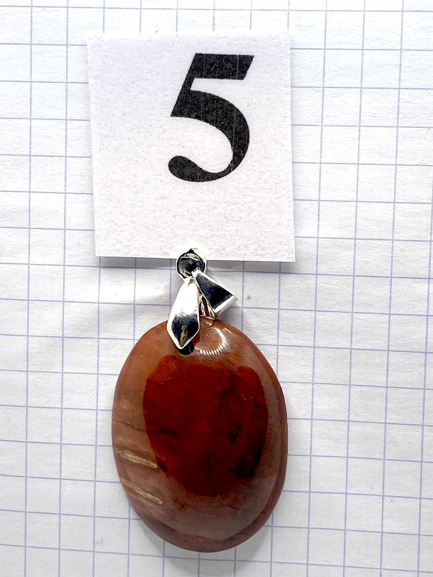 pendentif JASPE ROUGE