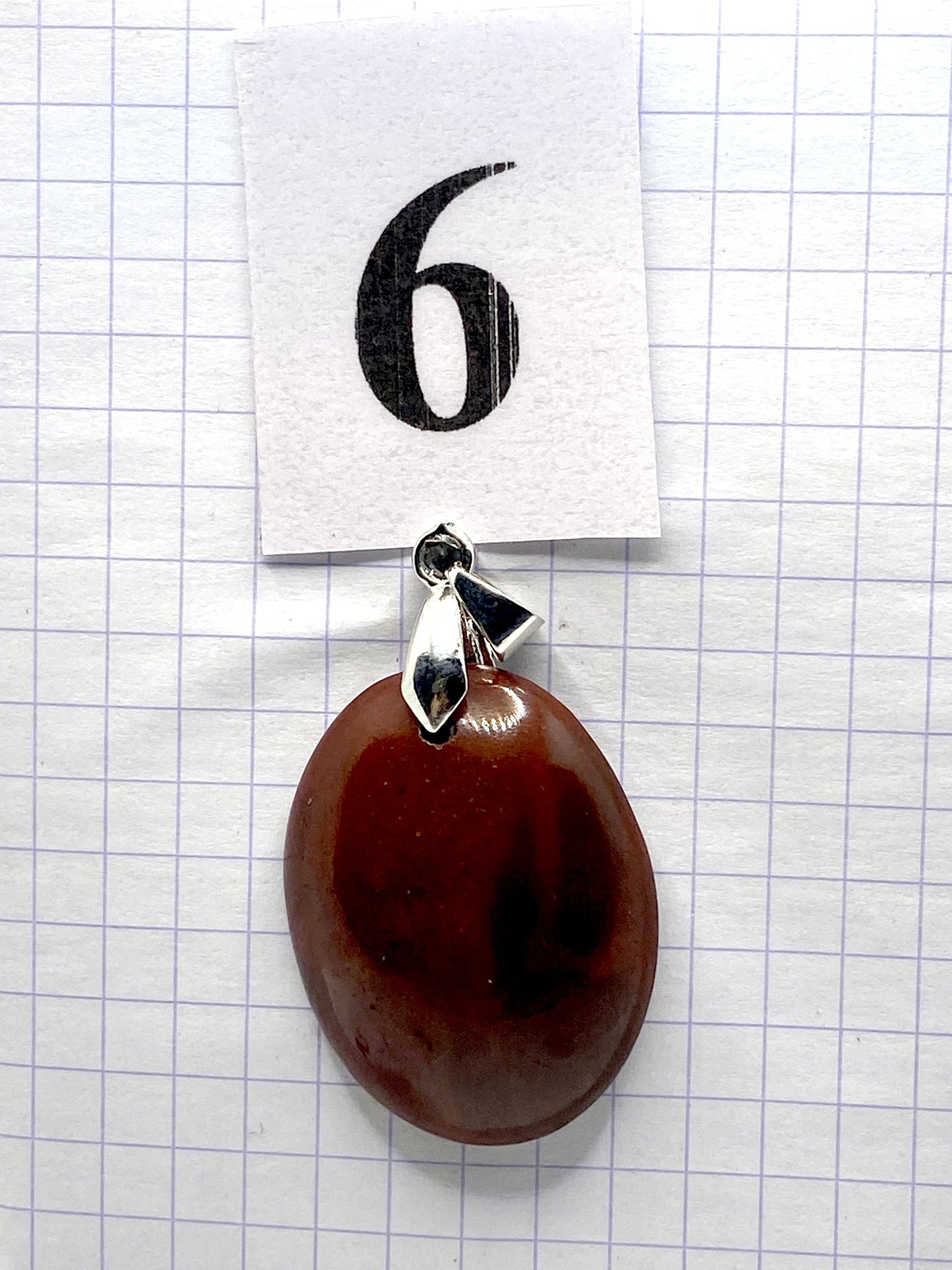 pendentif JASPE ROUGE