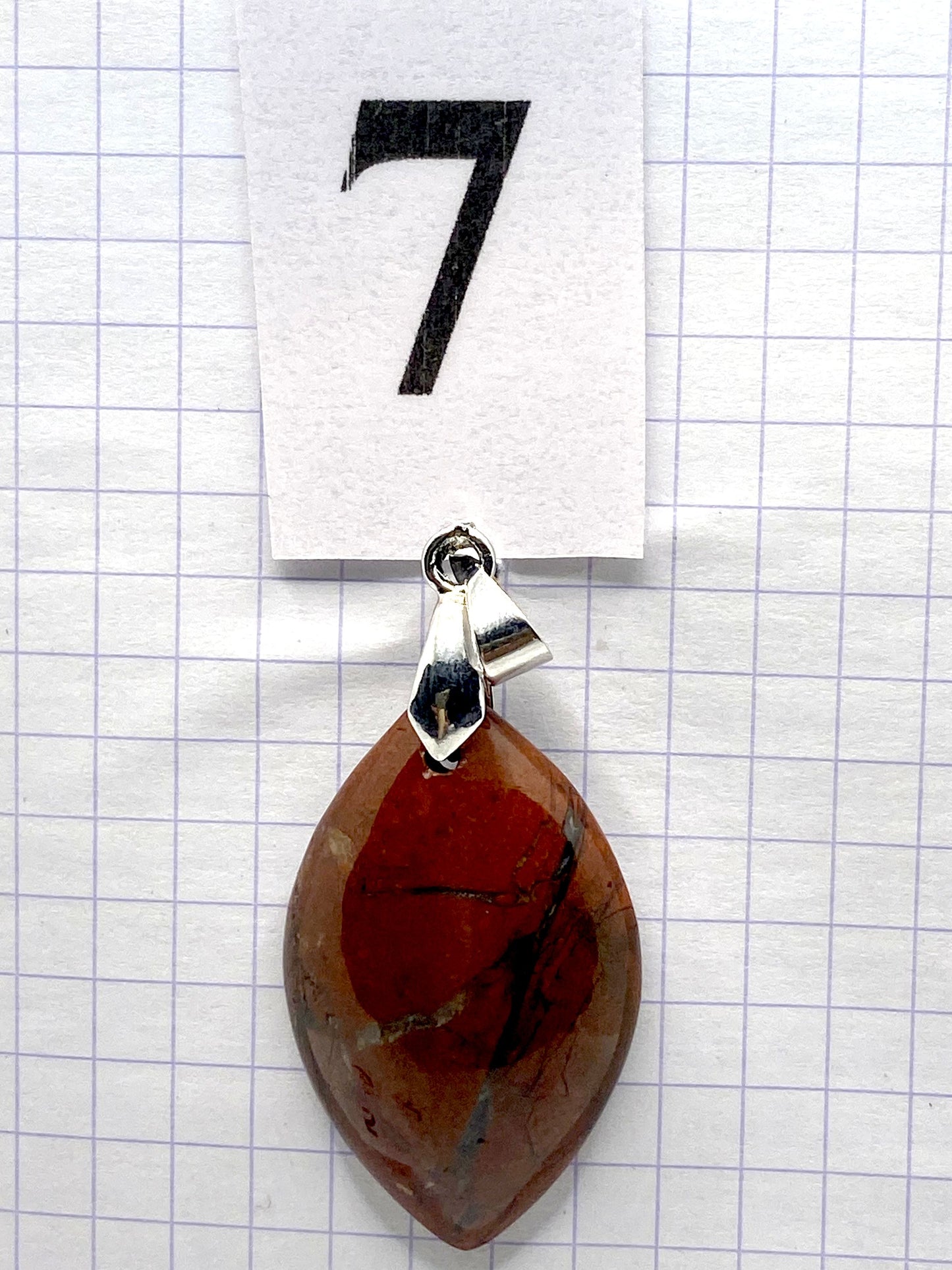 pendentif JASPE ROUGE