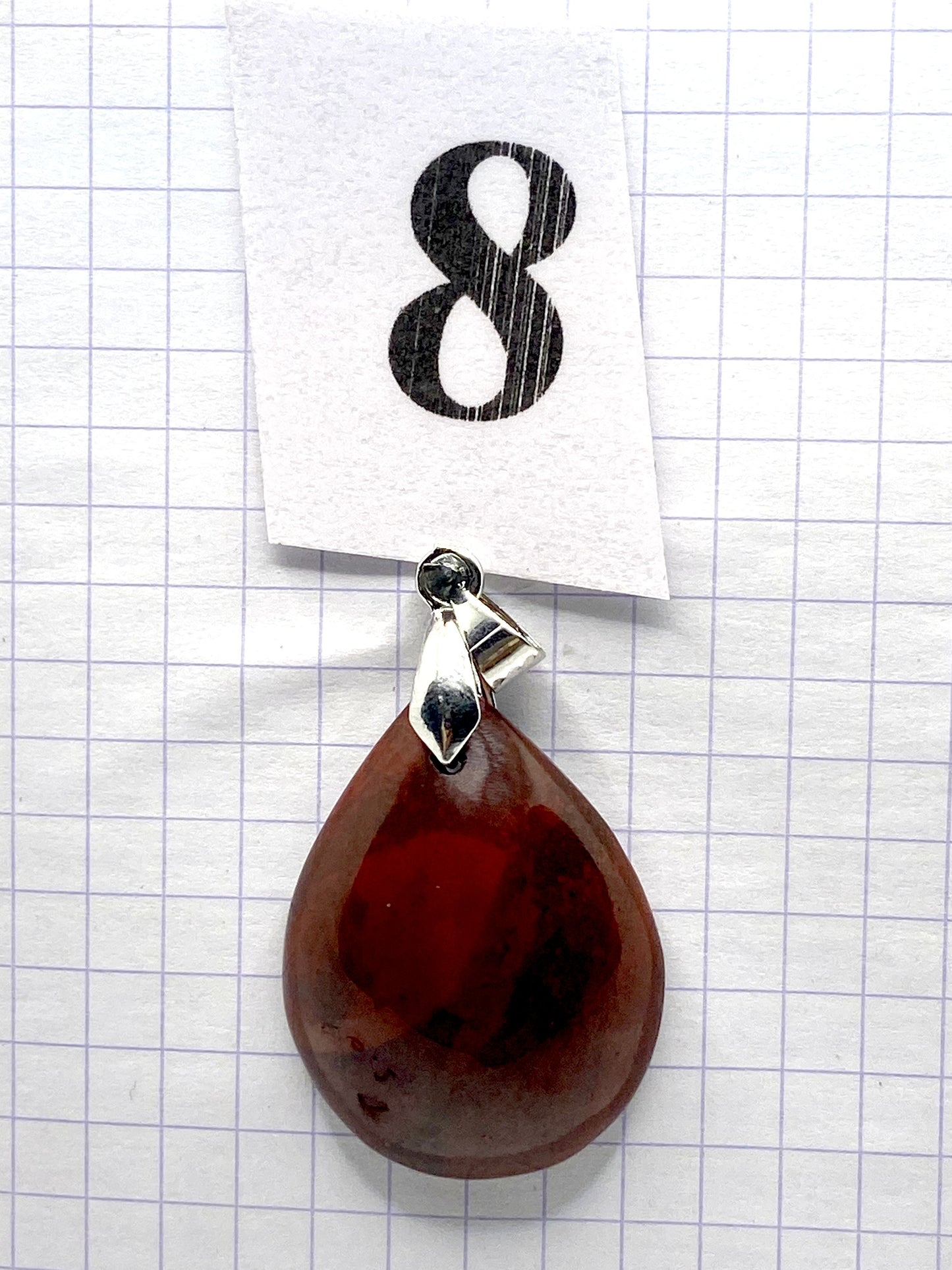 pendentif JASPE ROUGE