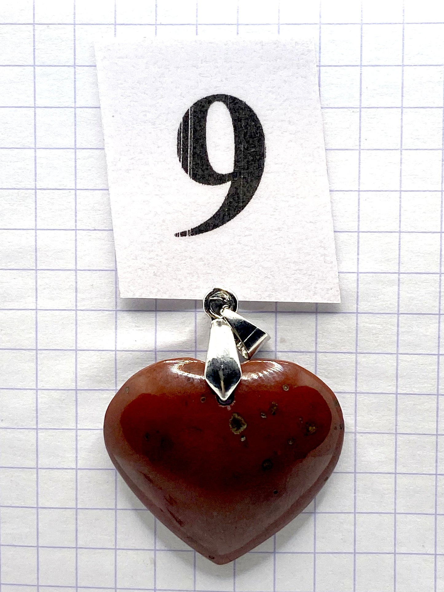 pendentif JASPE ROUGE