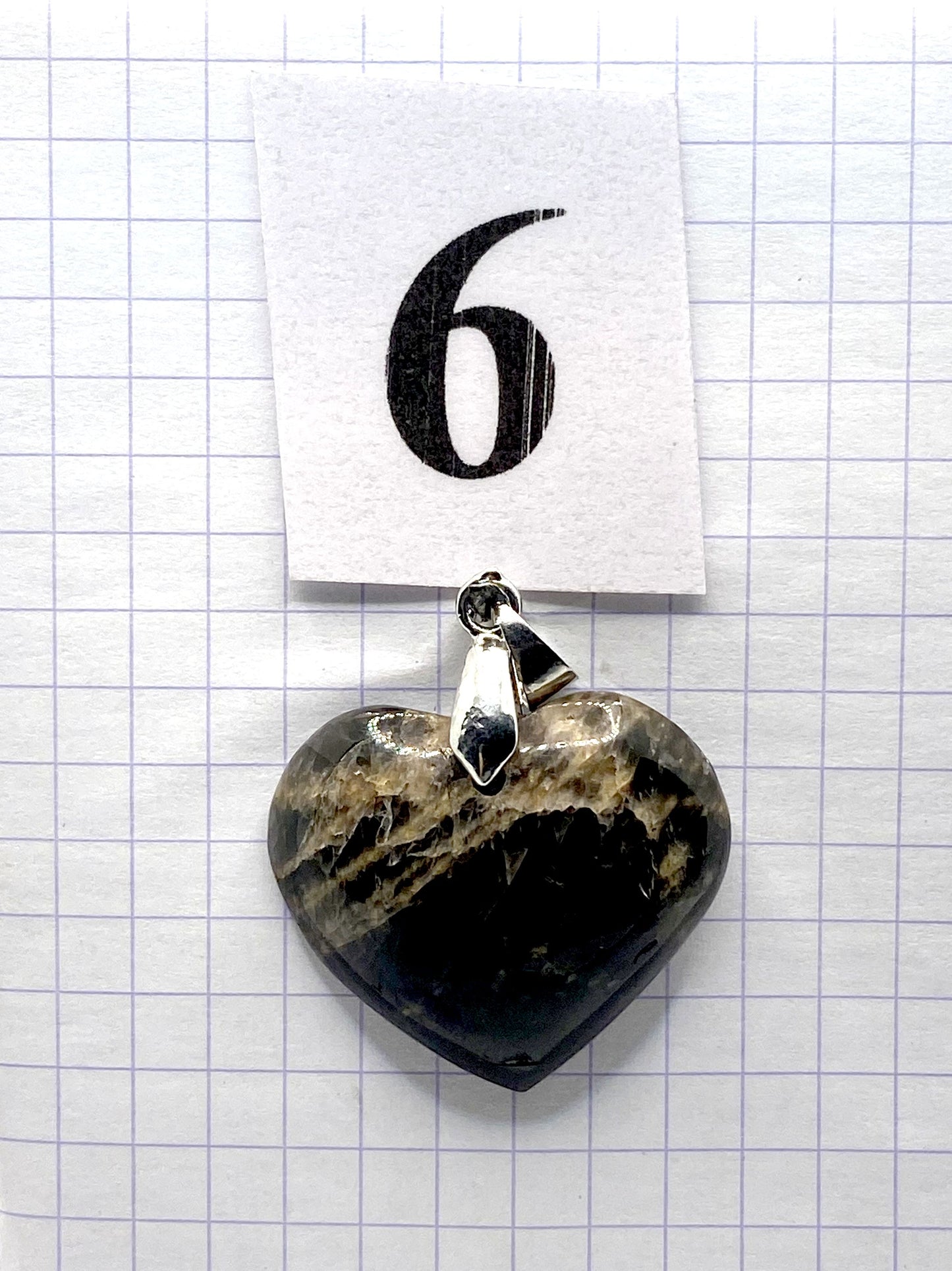 pendentif PIERRE DE LUNE NOIRE