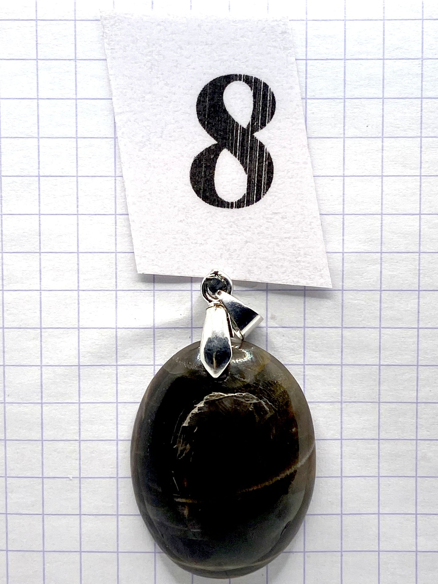 pendentif PIERRE DE LUNE NOIRE