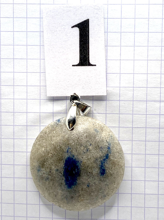 pendentif QUARTZ BLEU