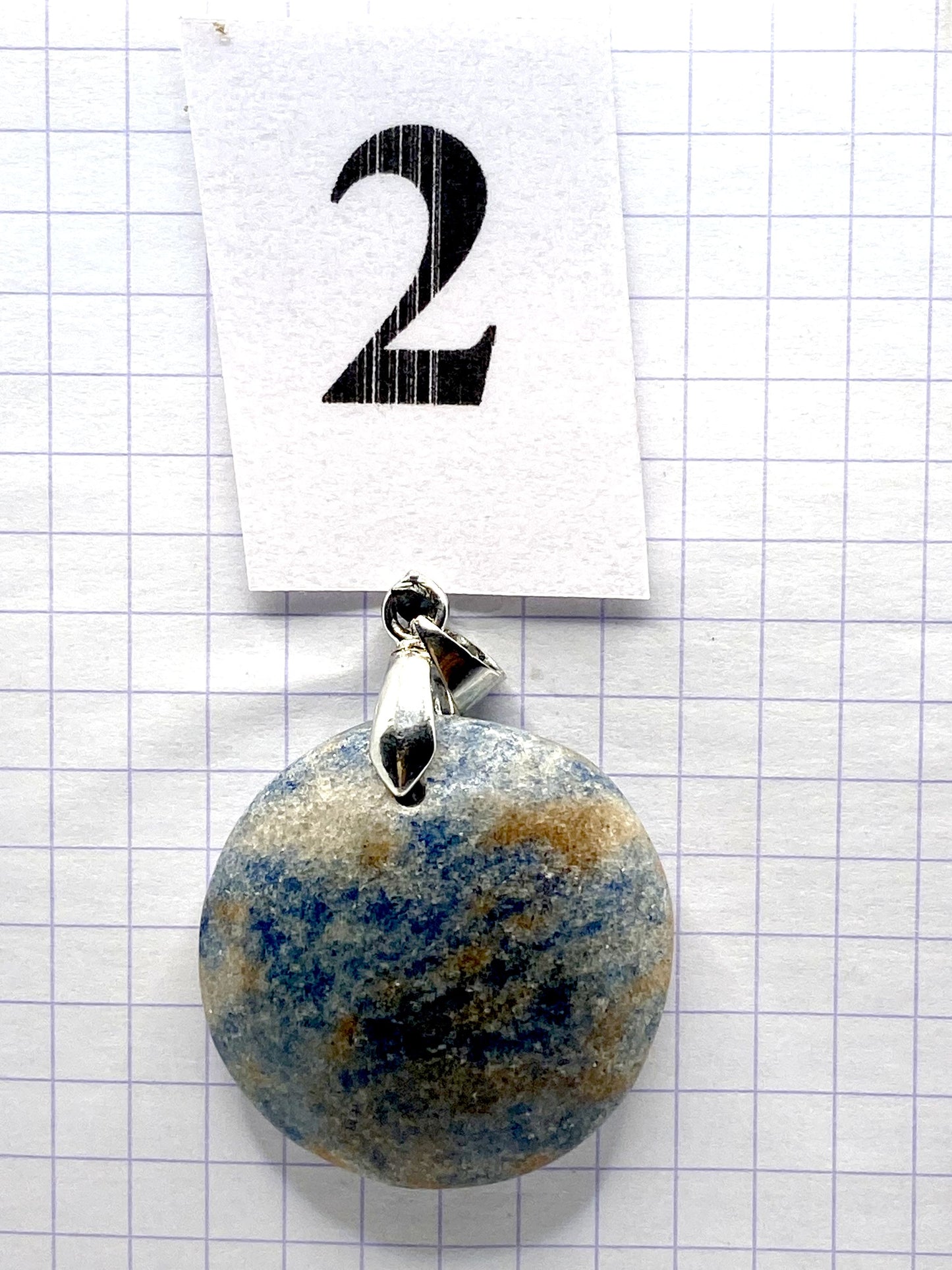 pendentif QUARTZ BLEU