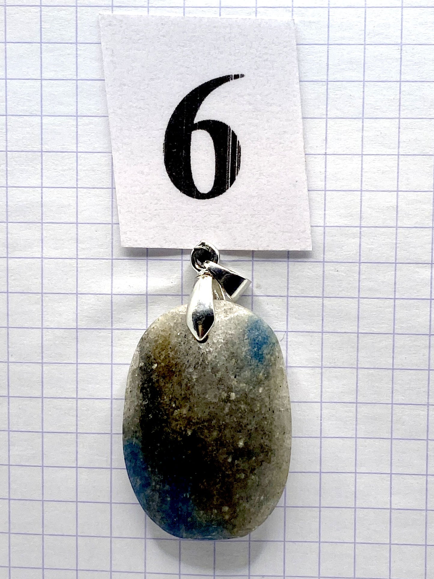pendentif QUARTZ BLEU