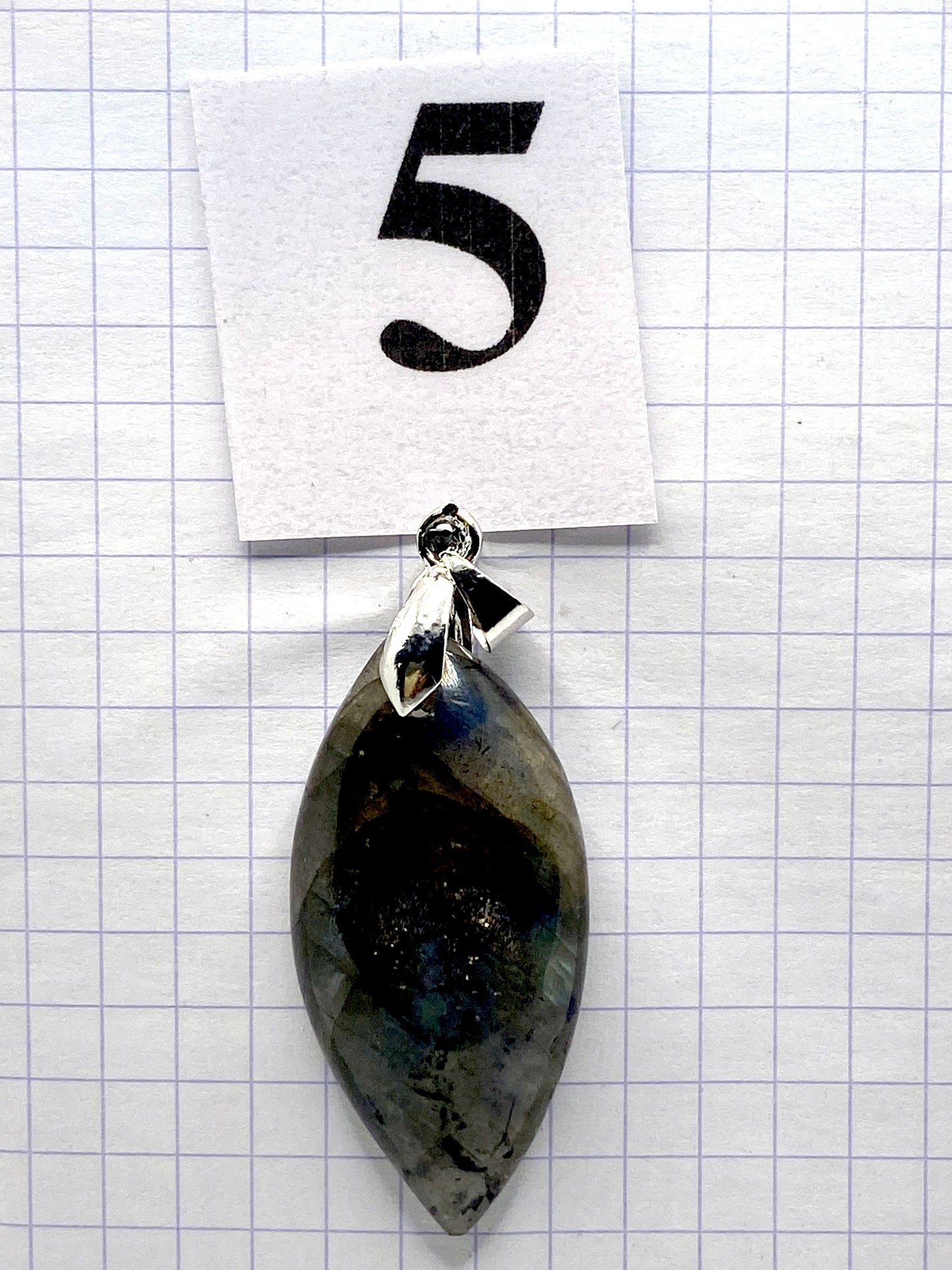 pendentif LABRADORITE BLEUE