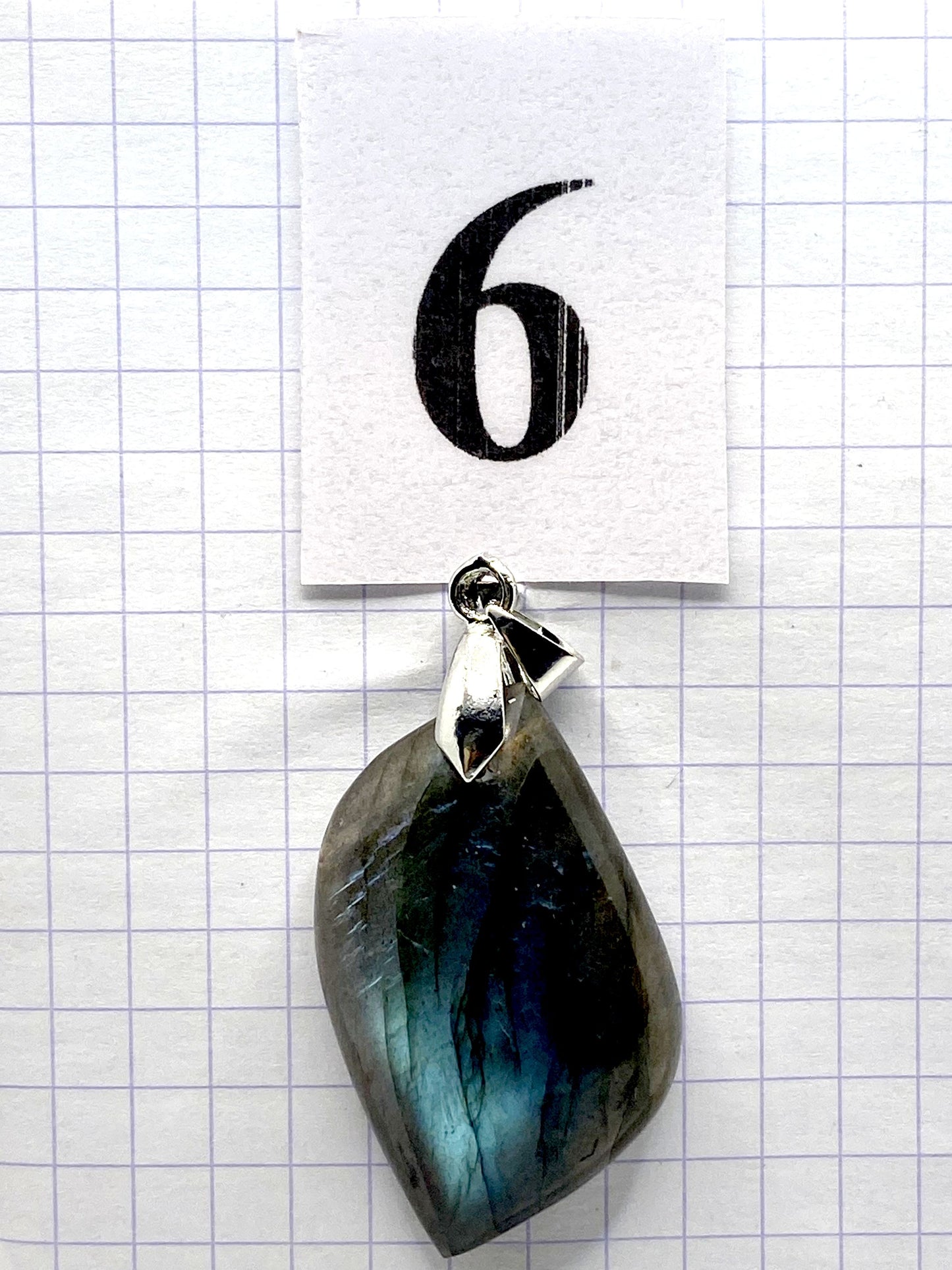 pendentif LABRADORITE BLEUE