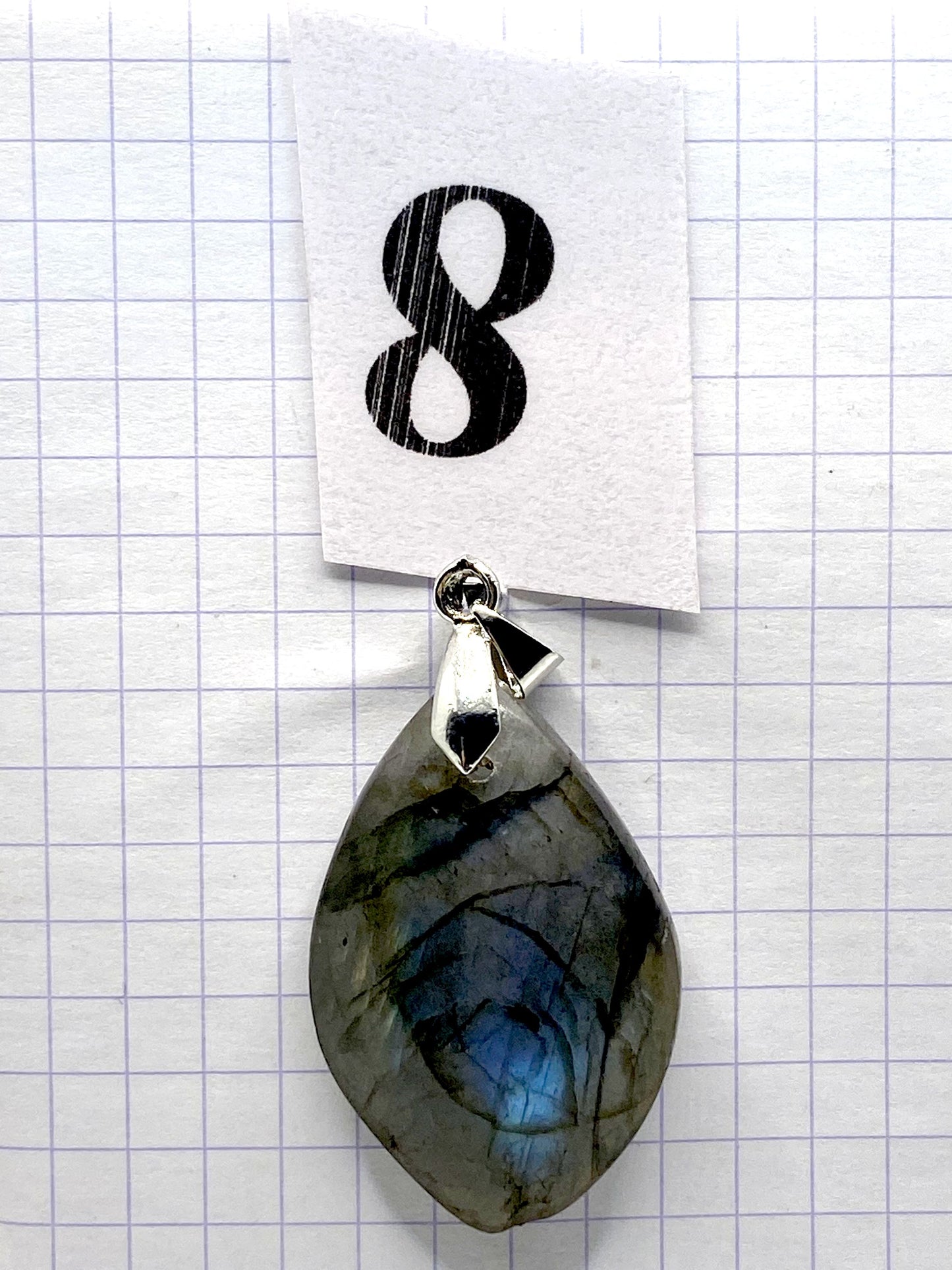 pendentif LABRADORITE BLEUE