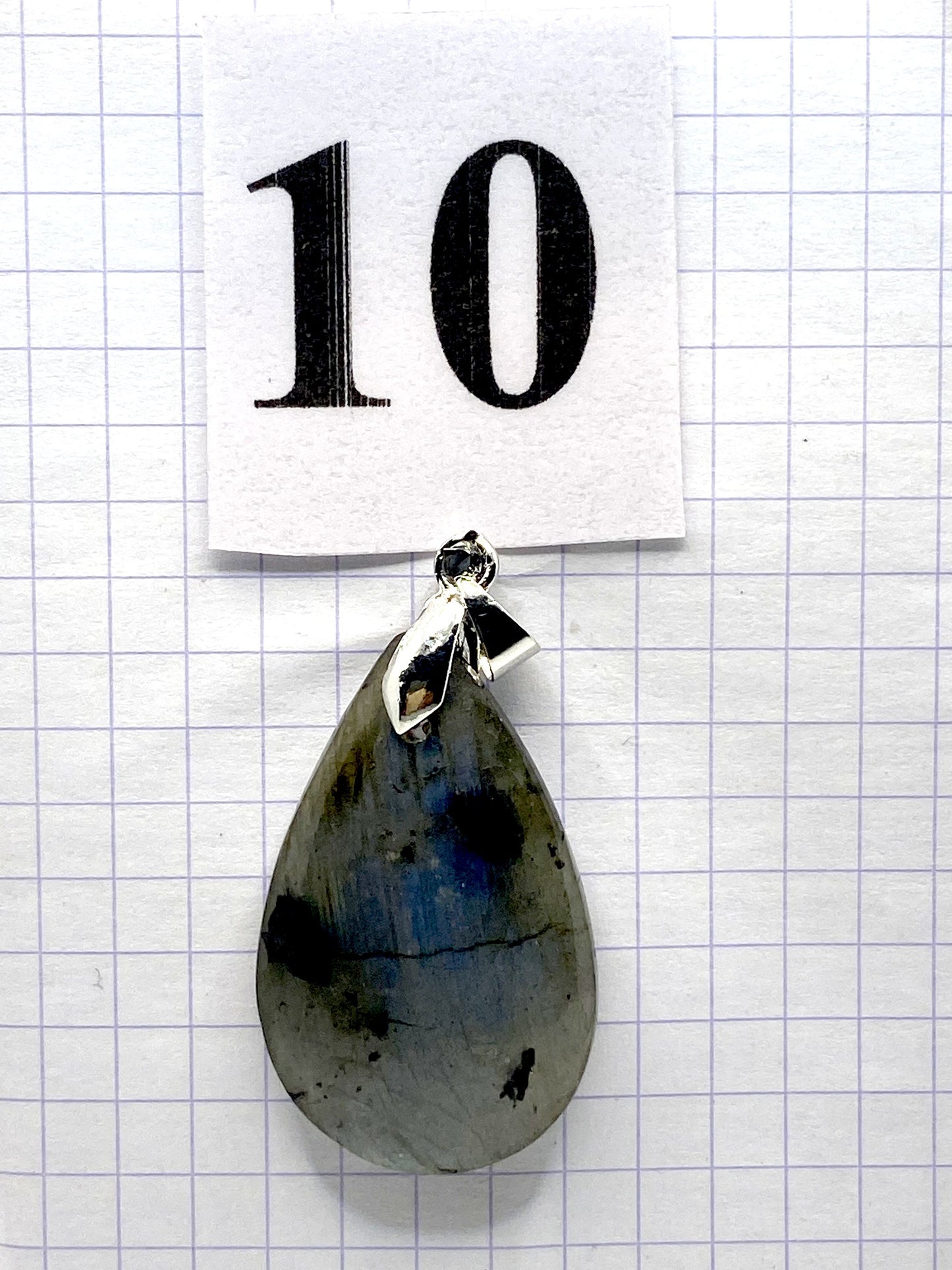 pendentif LABRADORITE BLEUE