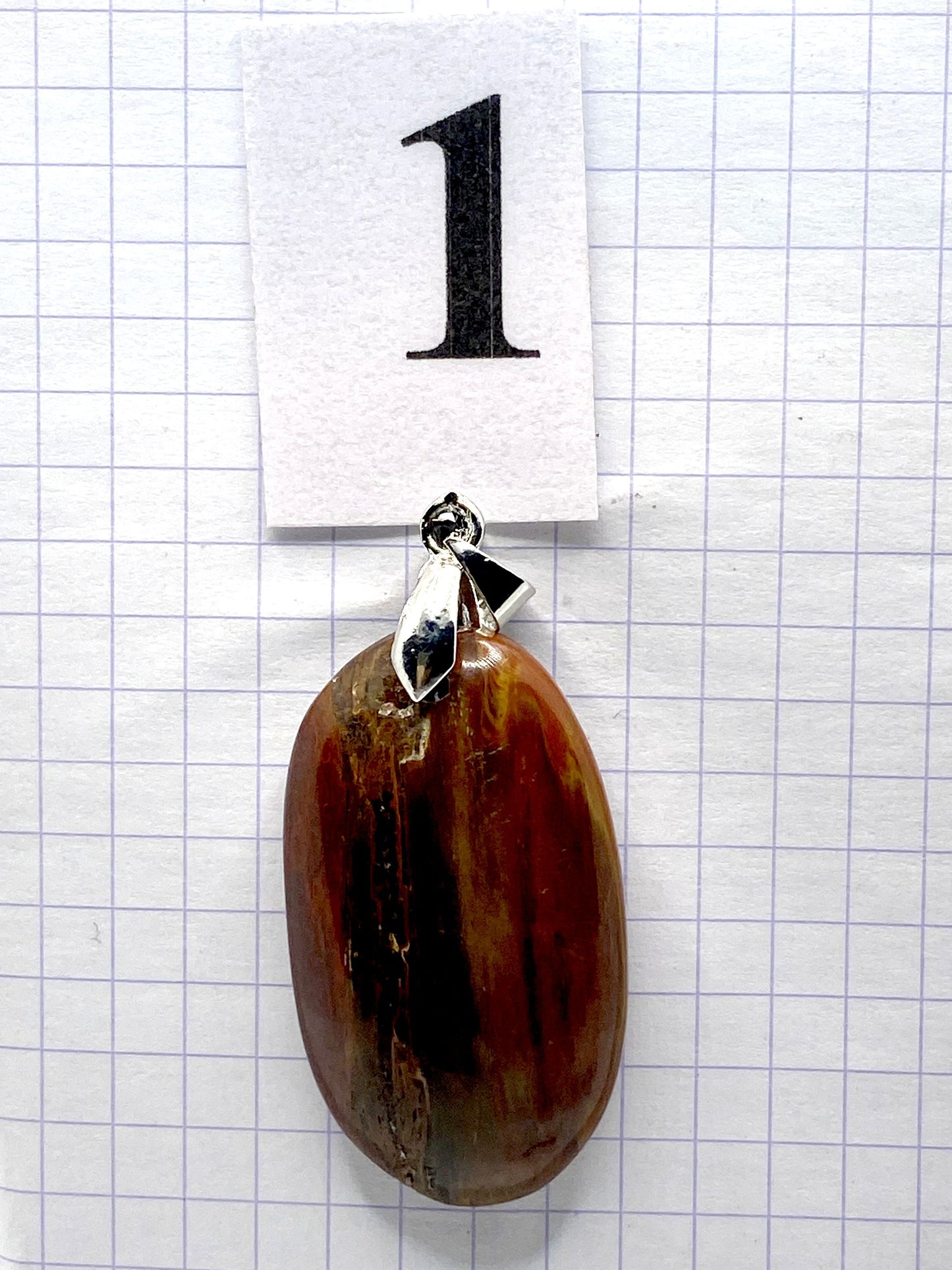 pendentif BOIS SILICIFIE