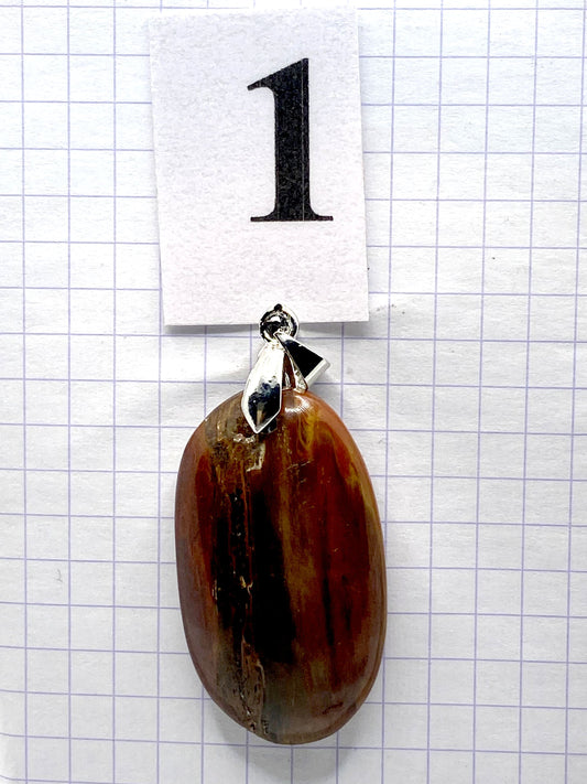 pendentif BOIS SILICIFIE