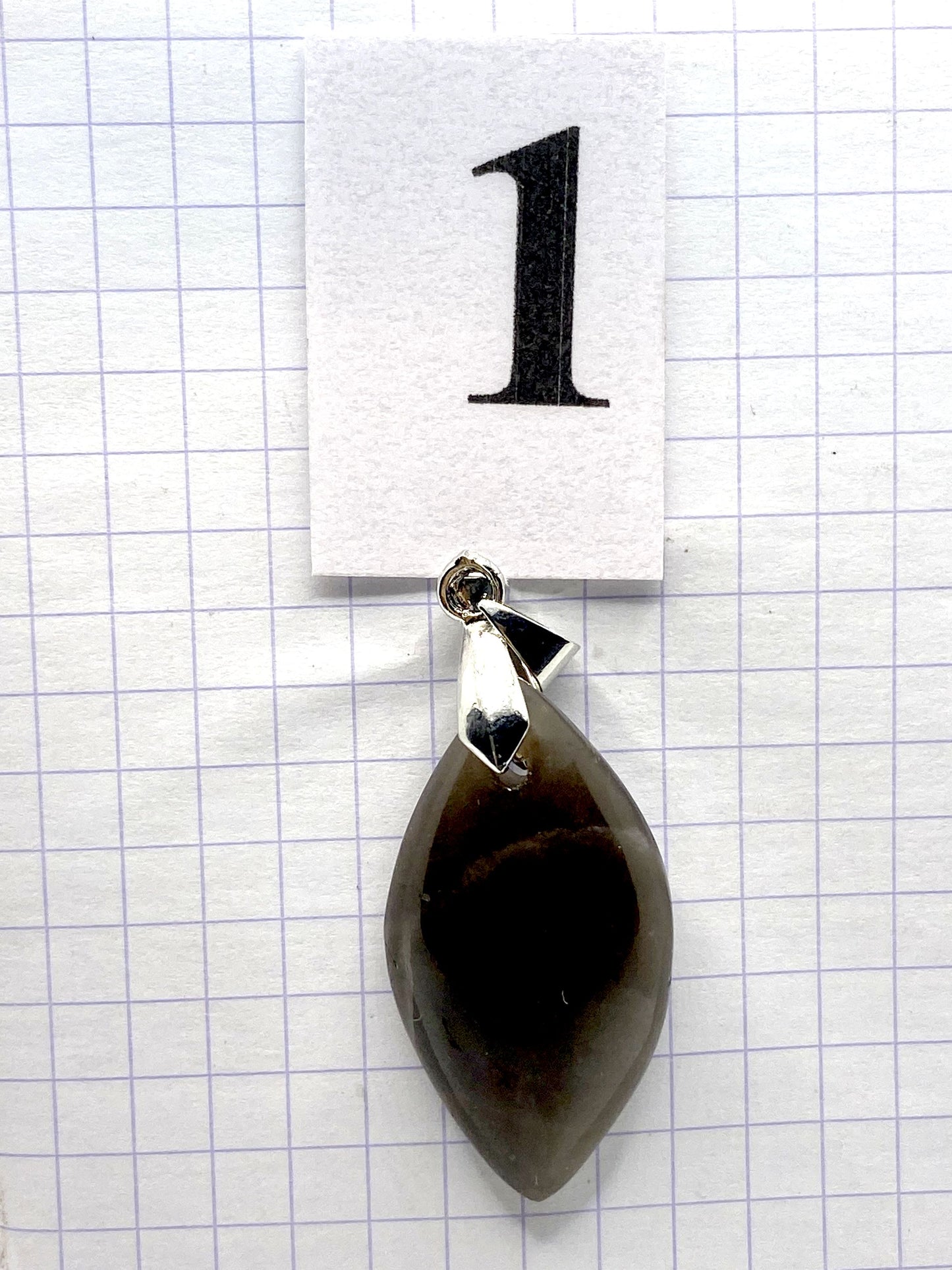 pendentif QUARTZ FUME