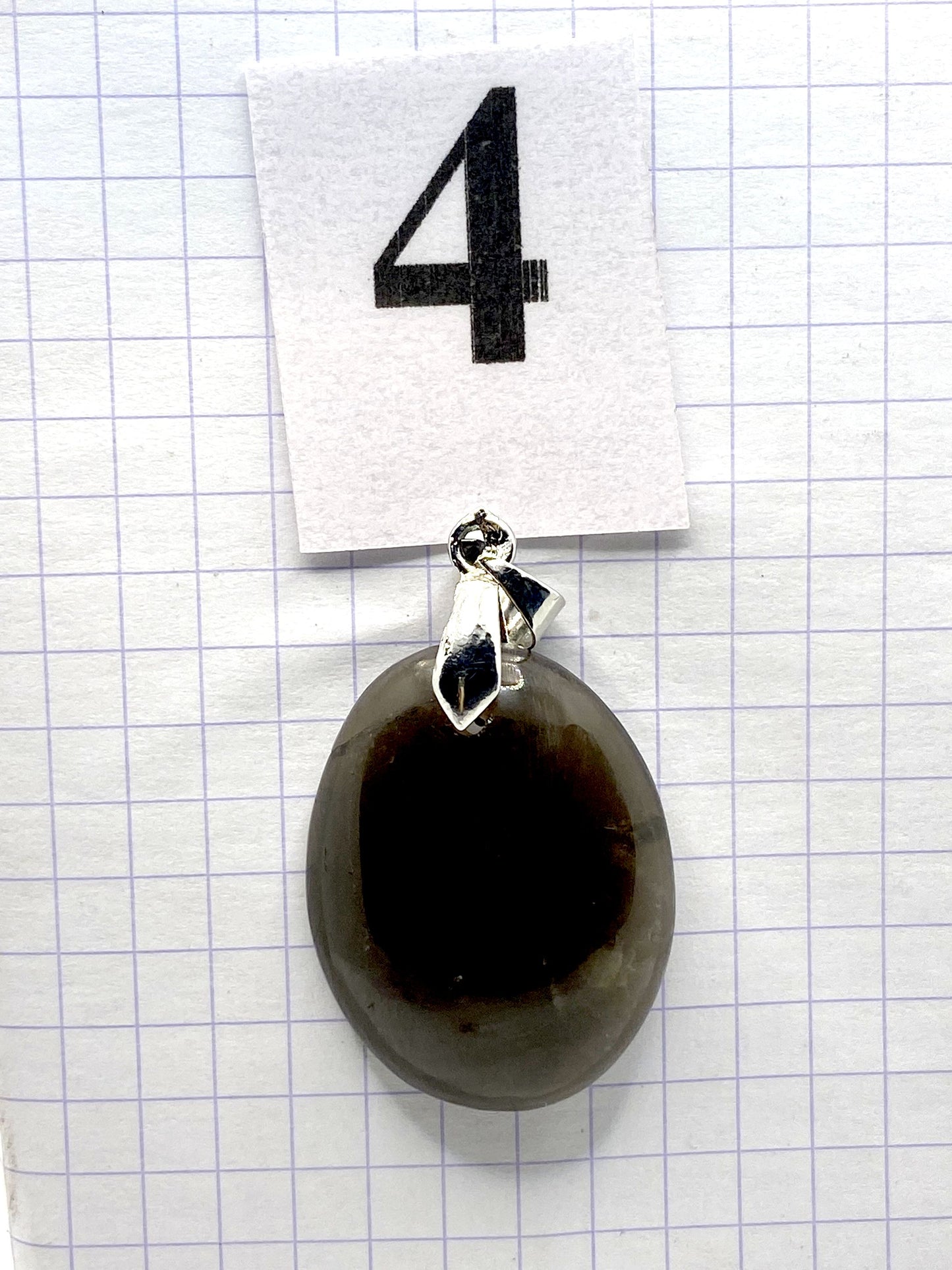 pendentif QUARTZ FUME