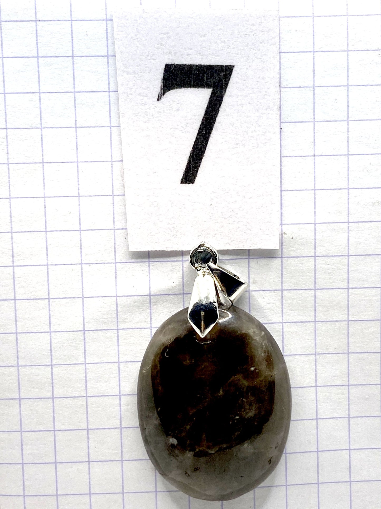 pendentif QUARTZ FUME
