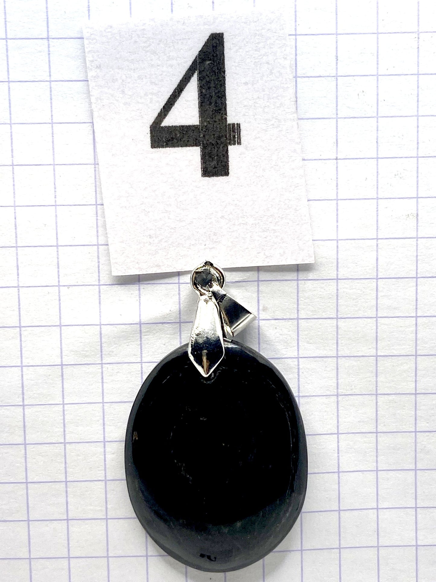 pendentif JASPE NOIR