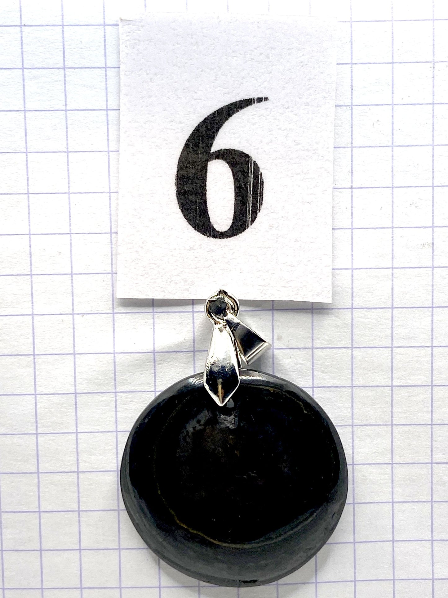 pendentif JASPE NOIR