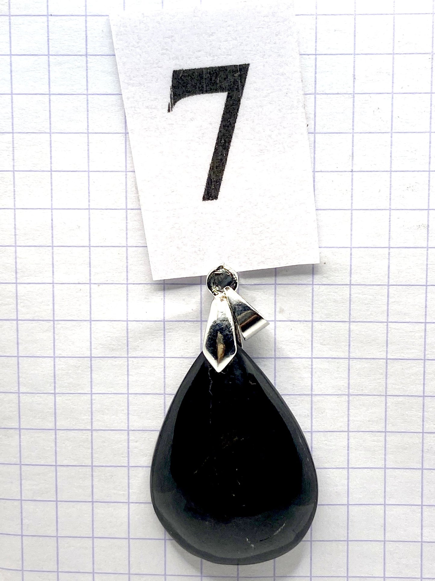 pendentif JASPE NOIR