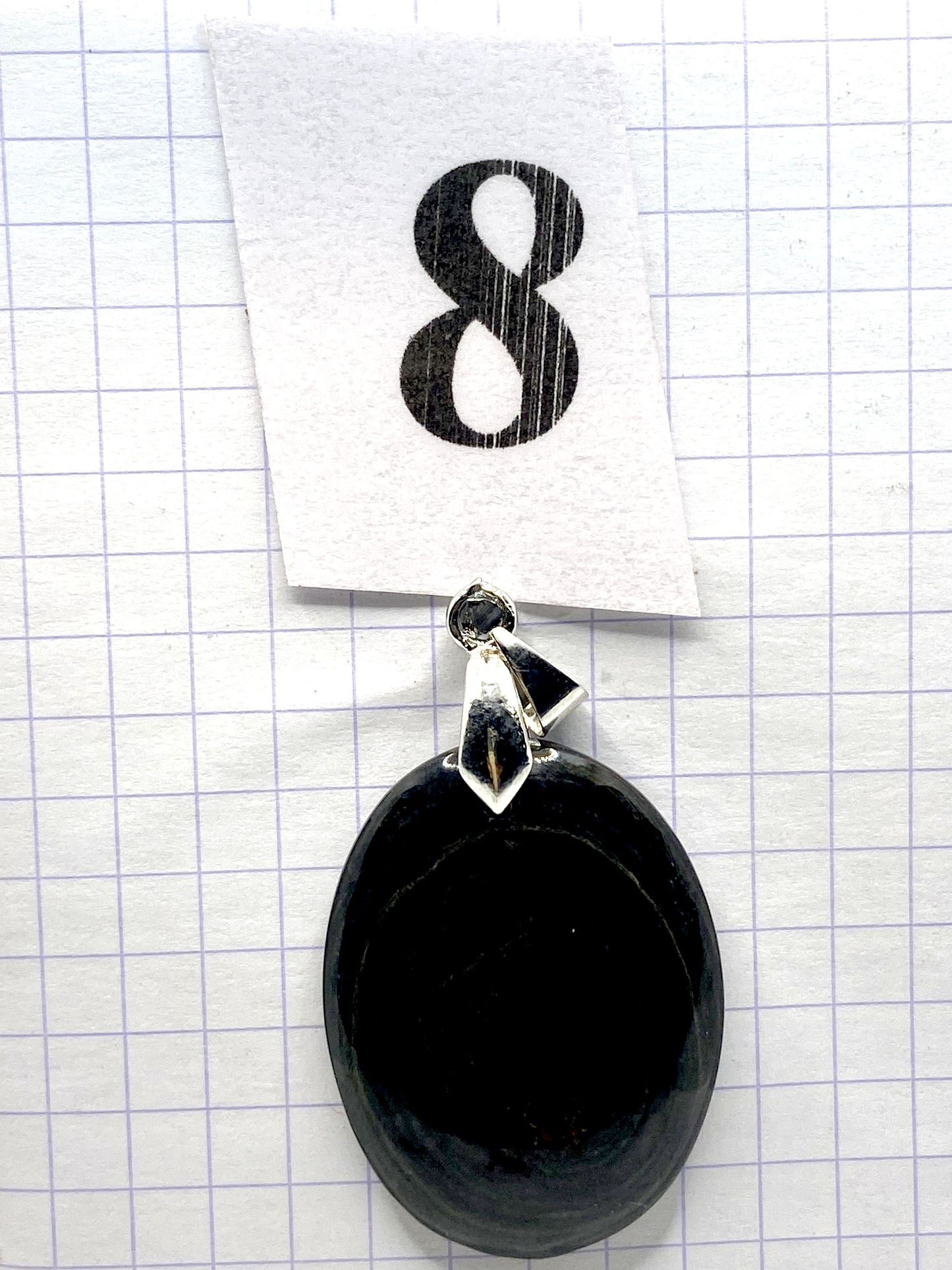 pendentif JASPE NOIR