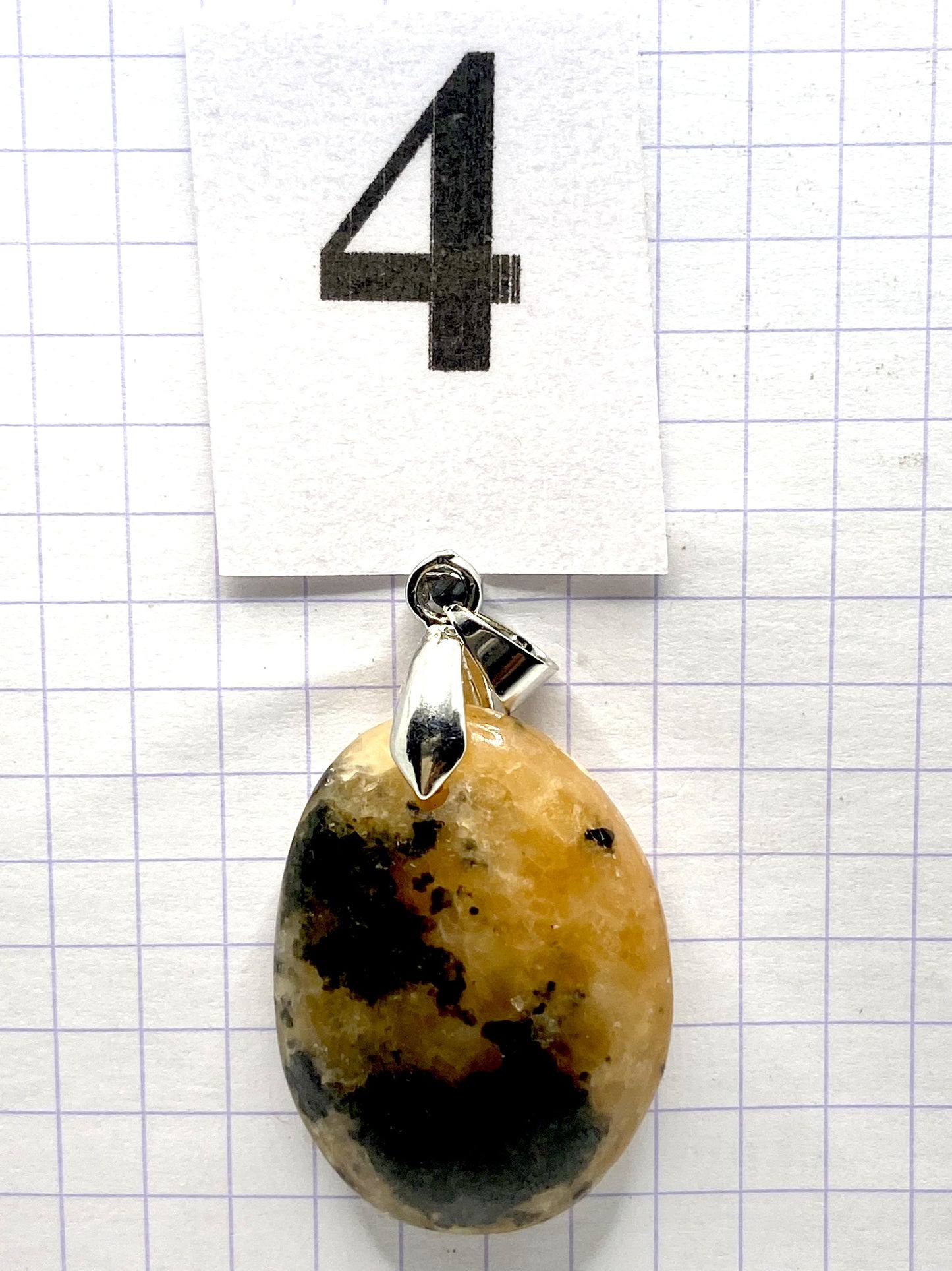pendentif CALCITE JAUNE
