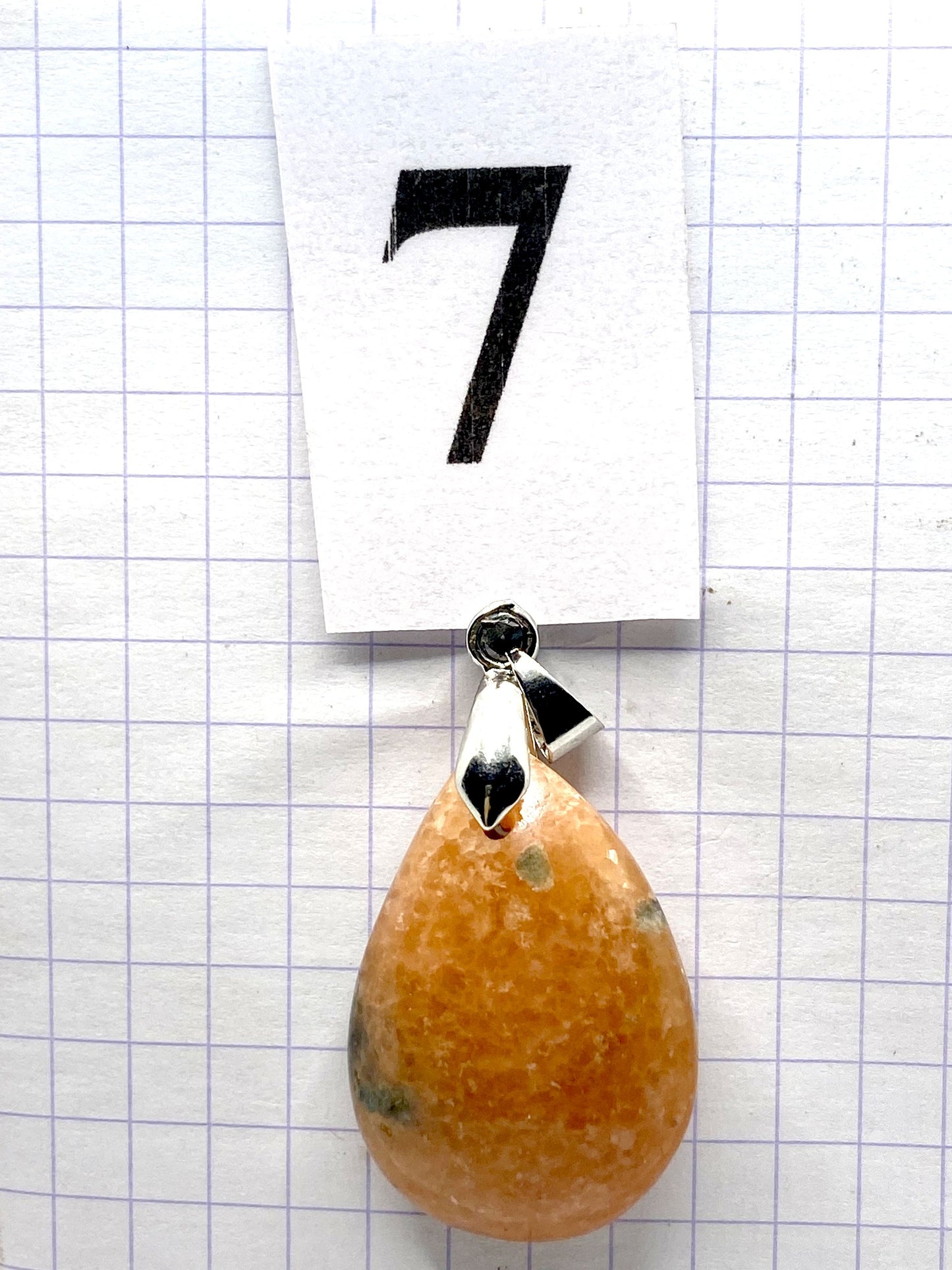 pendentif CALCITE JAUNE