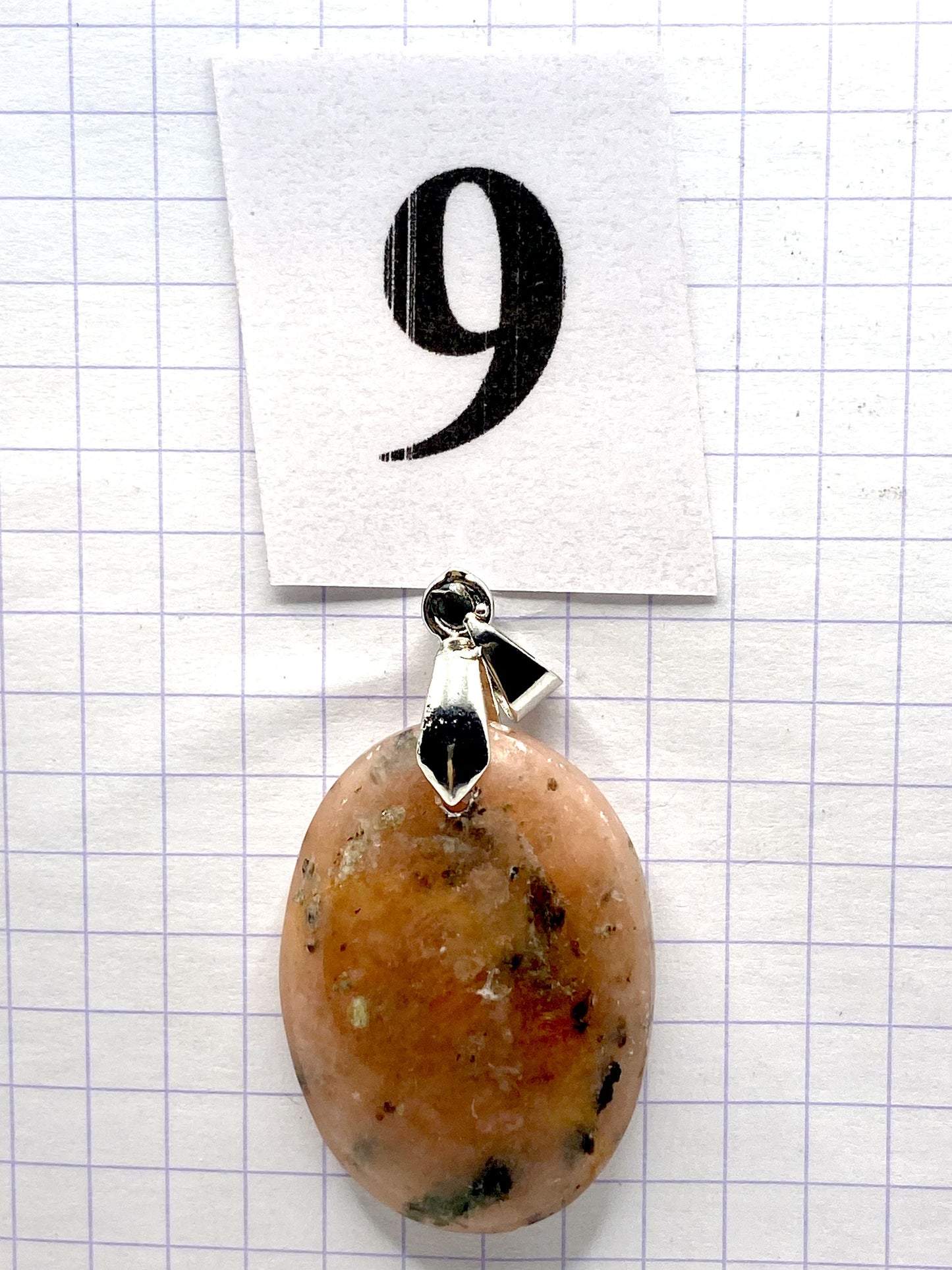 pendentif CALCITE JAUNE