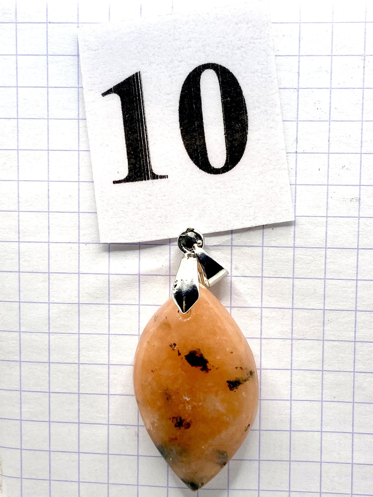 pendentif CALCITE JAUNE