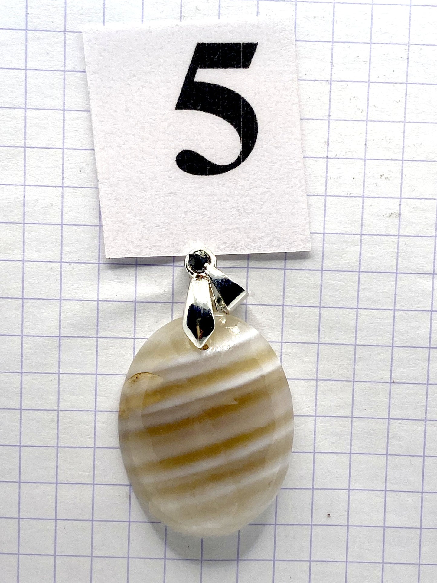 pendentif AGATE ZEBRE